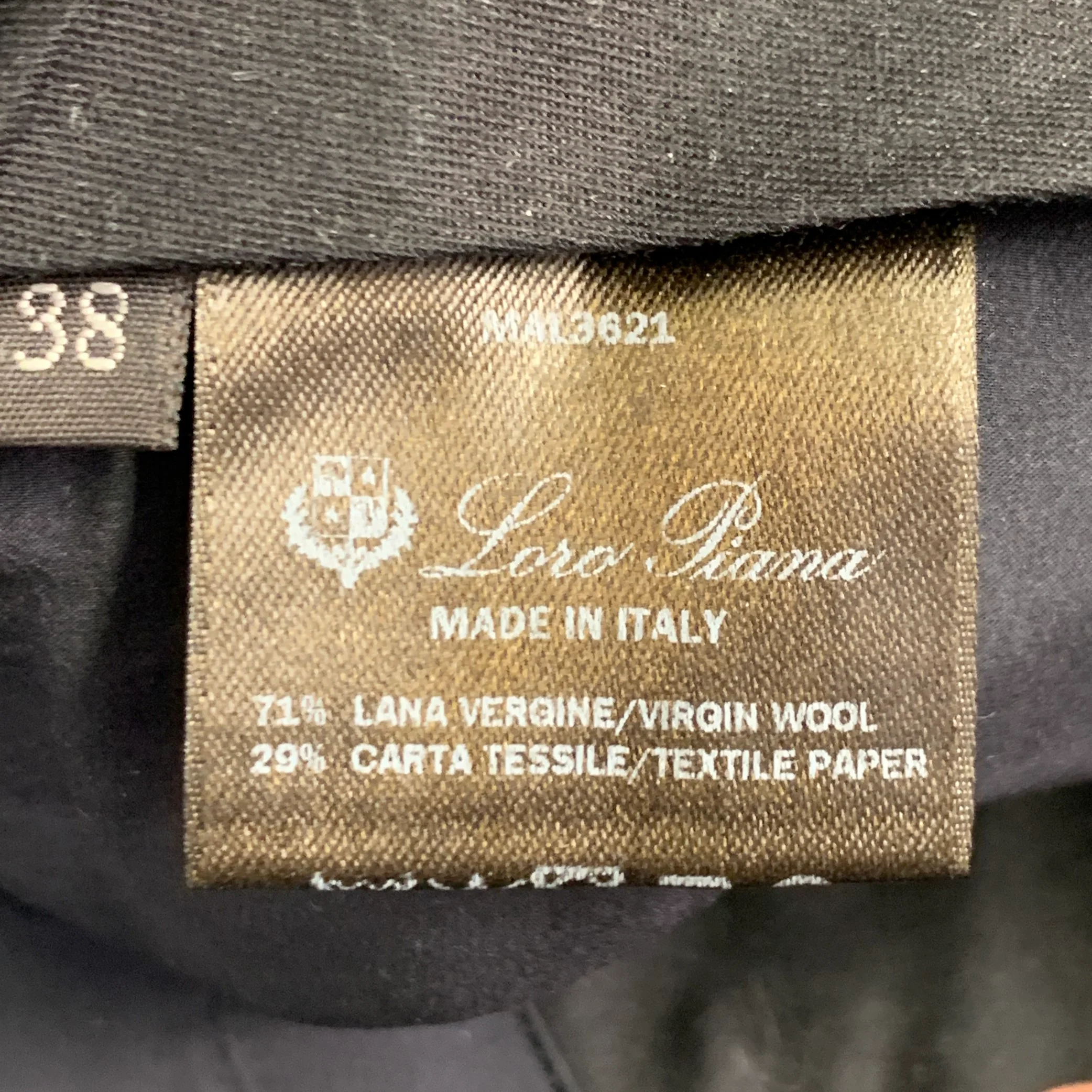 LORO PIANA Size 2 Black Virgin Wool Paper Pleated Wide Leg Dress Pants - Image 6
