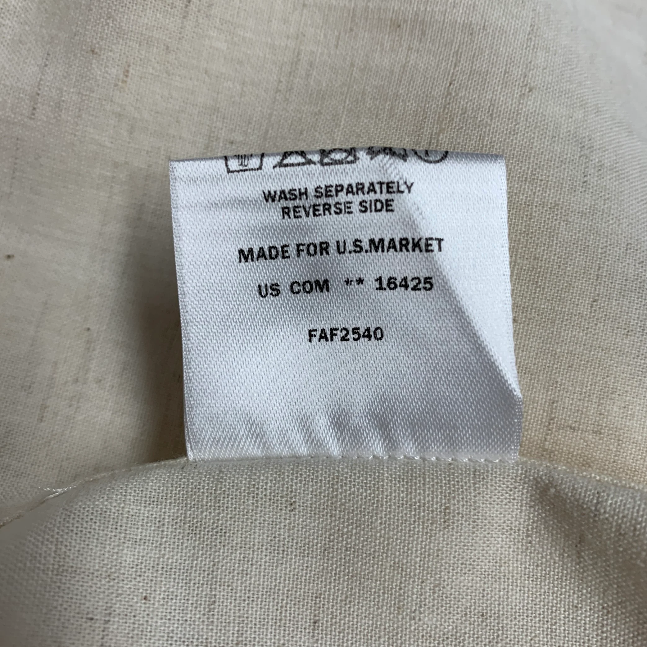 LORO PIANA Size XL Beige Cotton Blend Button Down Long Sleeve Shirt - Image 6