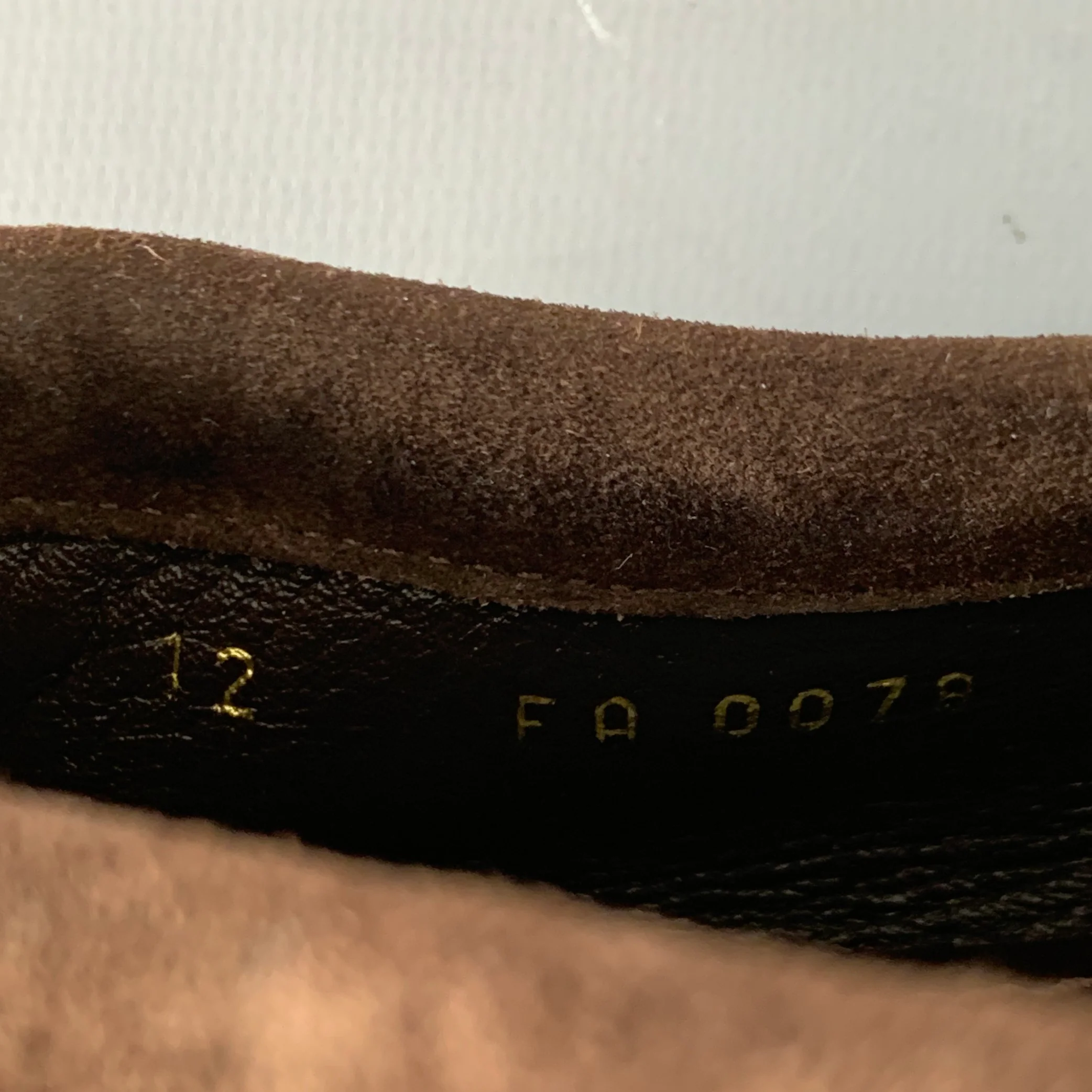 LOUIS VUITTON Size 13 Brown Suede Drivers Loafers - Image 9