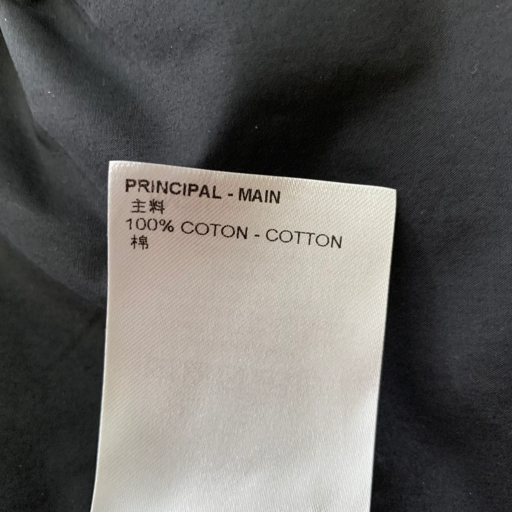 LOUIS VUITTON Size XL Black Cotton Layered Long Sleeve Shirt - Image 10