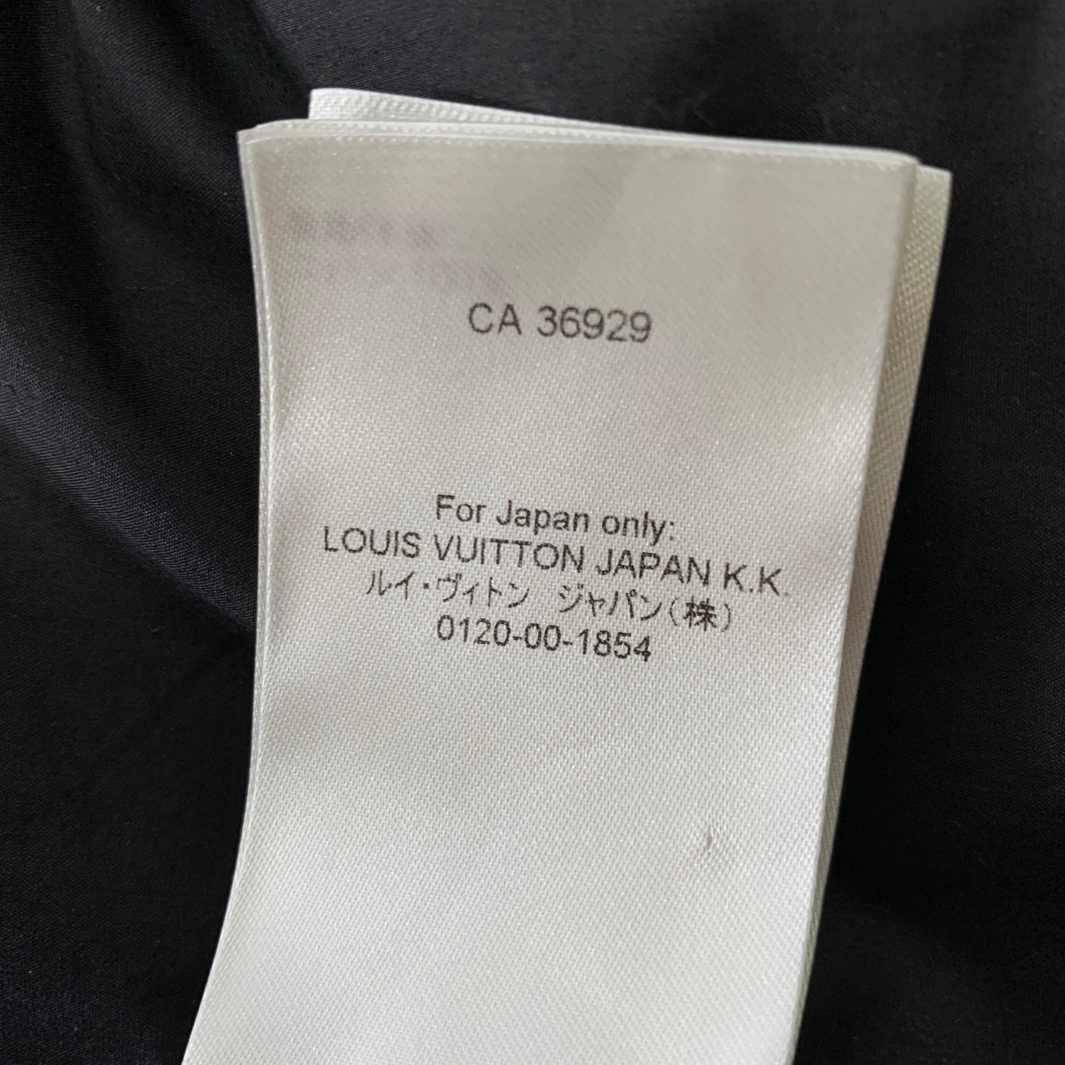 LOUIS VUITTON Size XL Black Cotton Layered Long Sleeve Shirt - Image 11