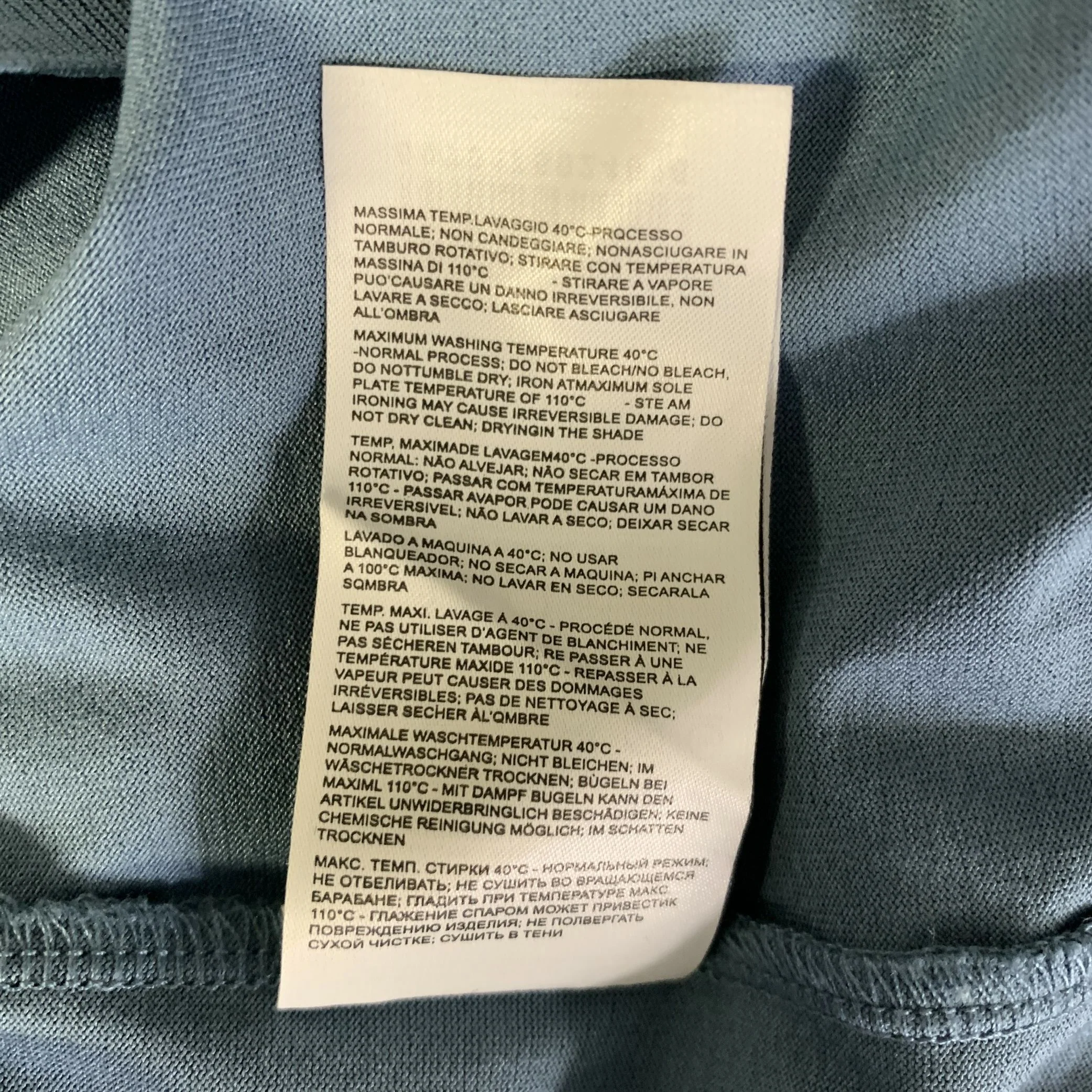 LOUIS VUITTON Size XL Blue Teal Cotton Blend Buttoned Polo - Image 8