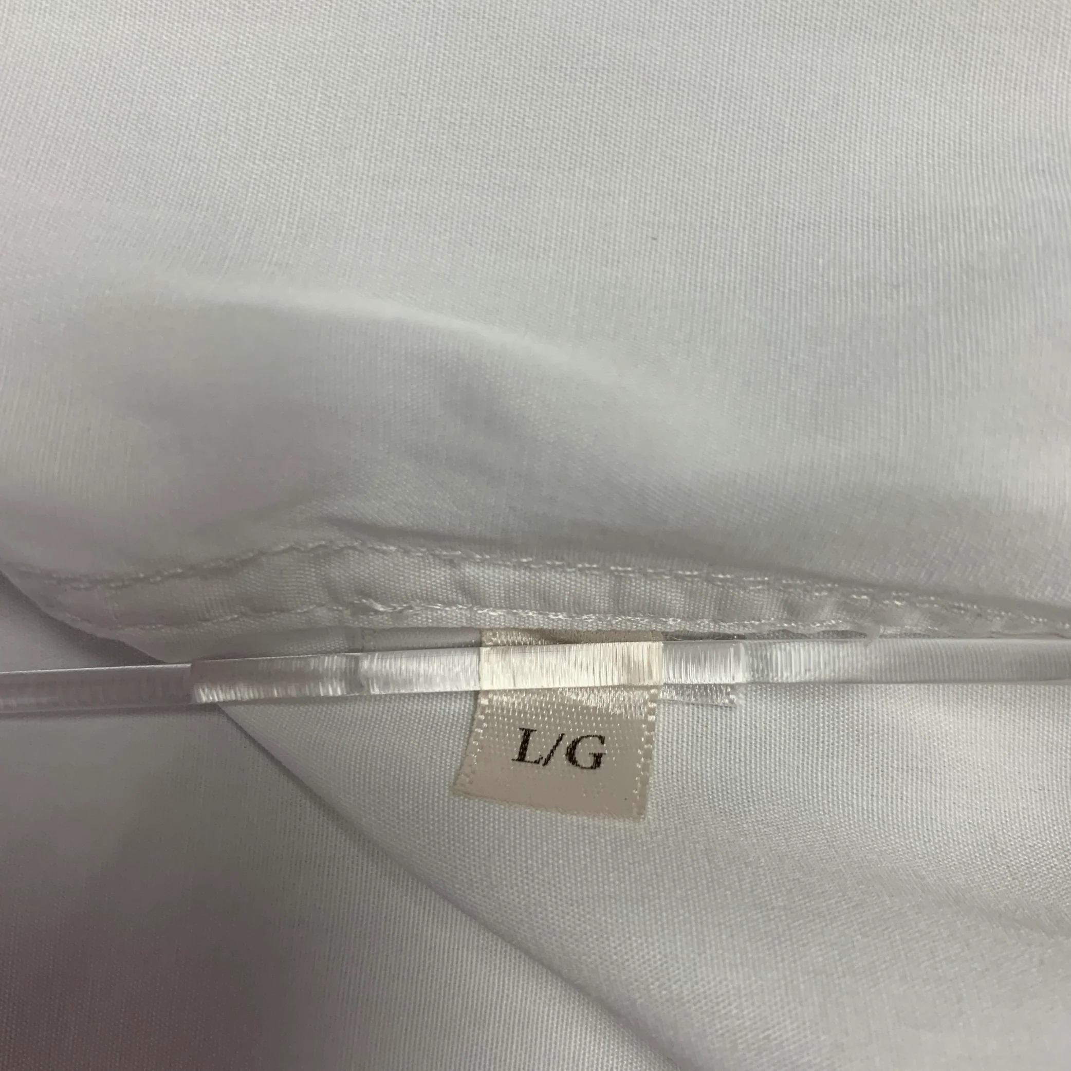 LOVA Size L White Tuxedo Long Sleeve Shirt - Image 6