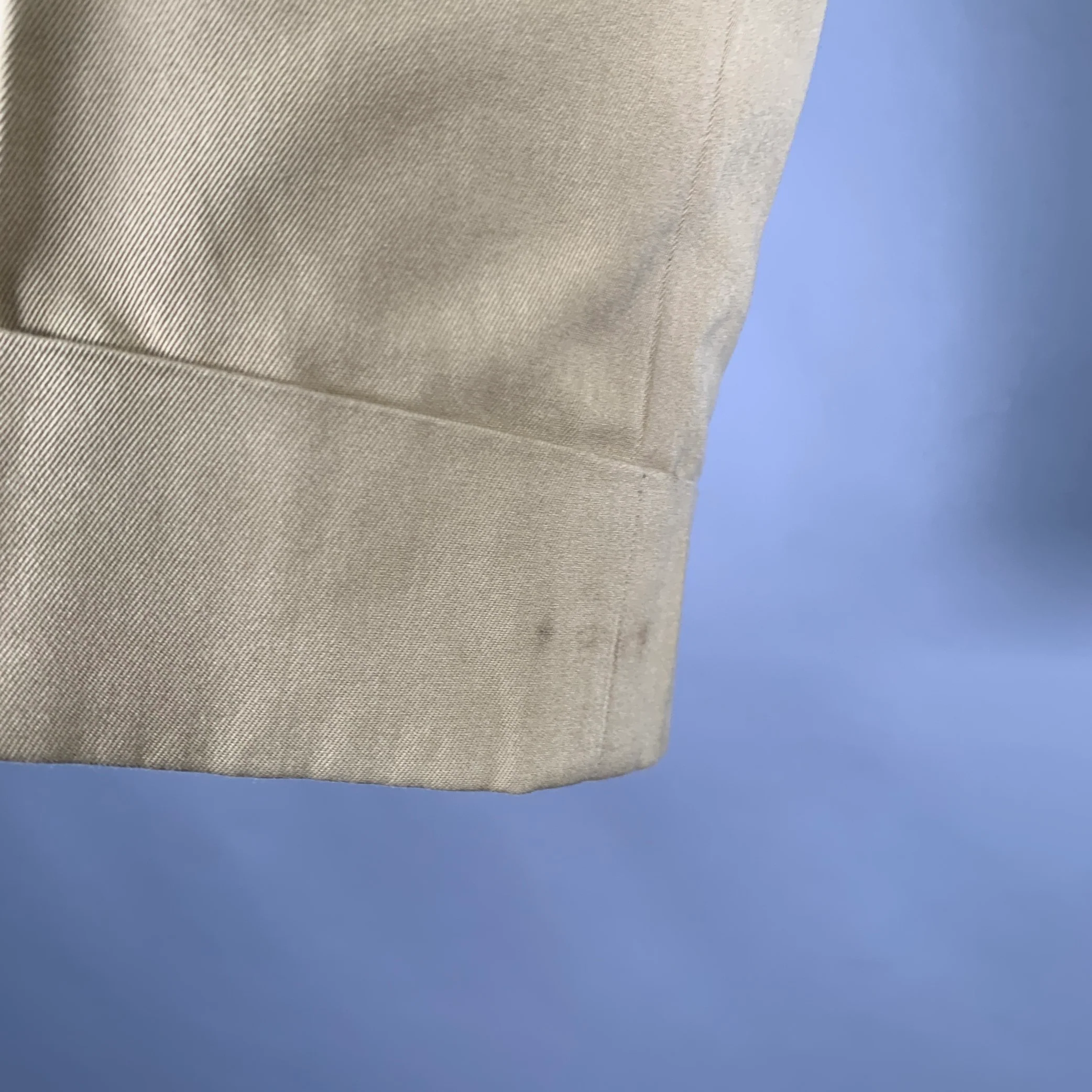 LUCIANO BARBERA Size 30 Beige Cotton Flat Front Casual Pants - Image 3