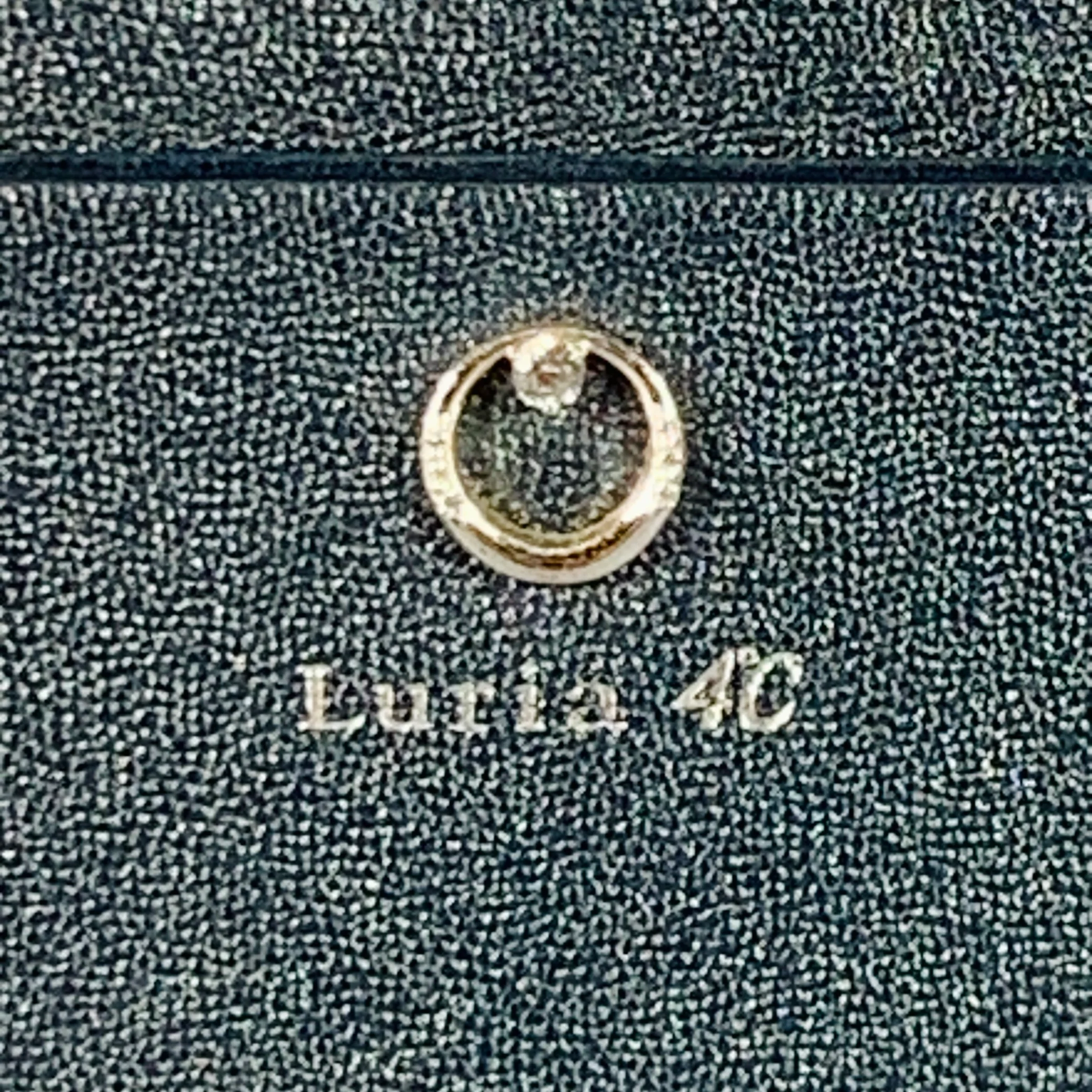 LURIA 4C Navy Textured Leather Zip Around Wallet - Image 2