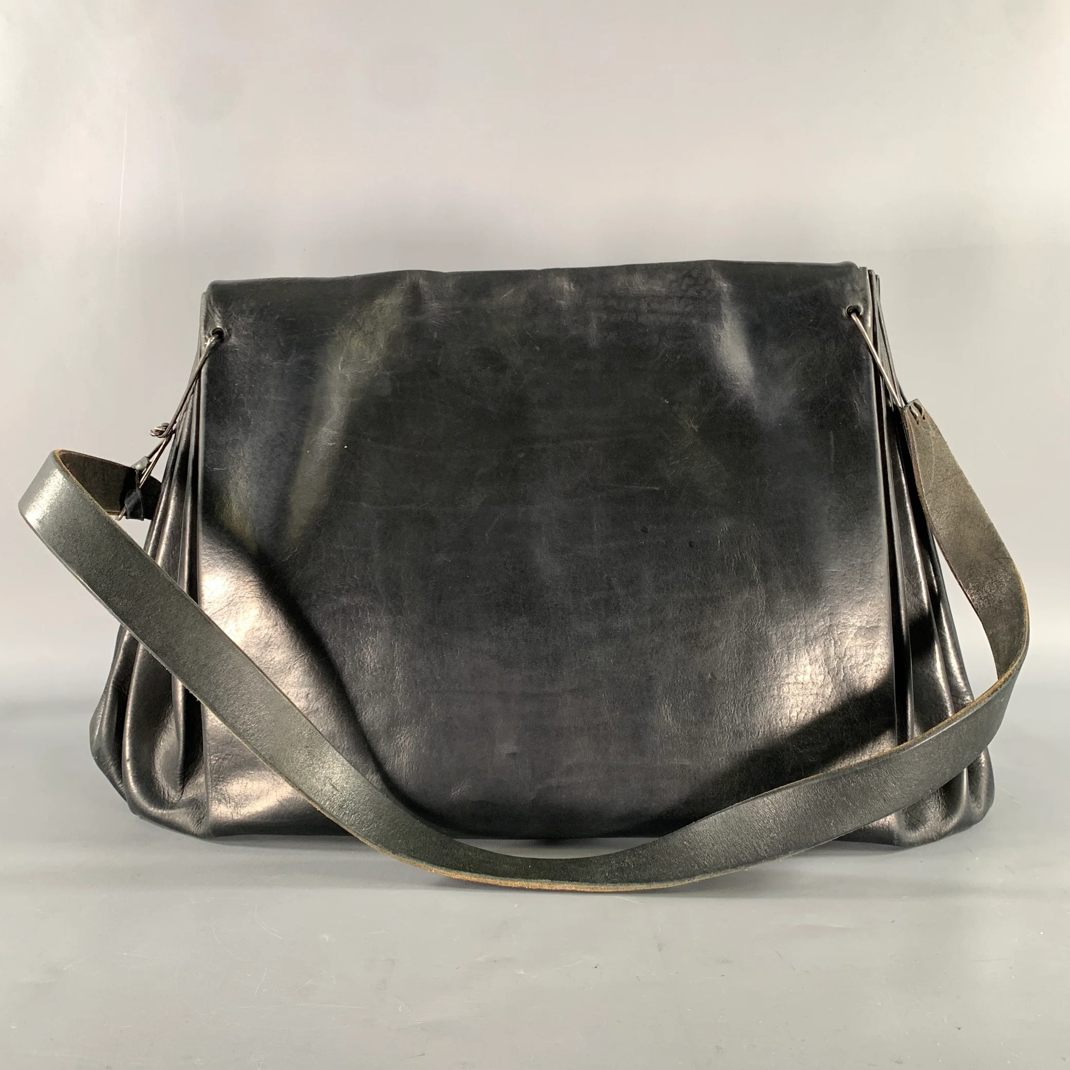 M.A+ Black Leather Tote Bags - Image 3
