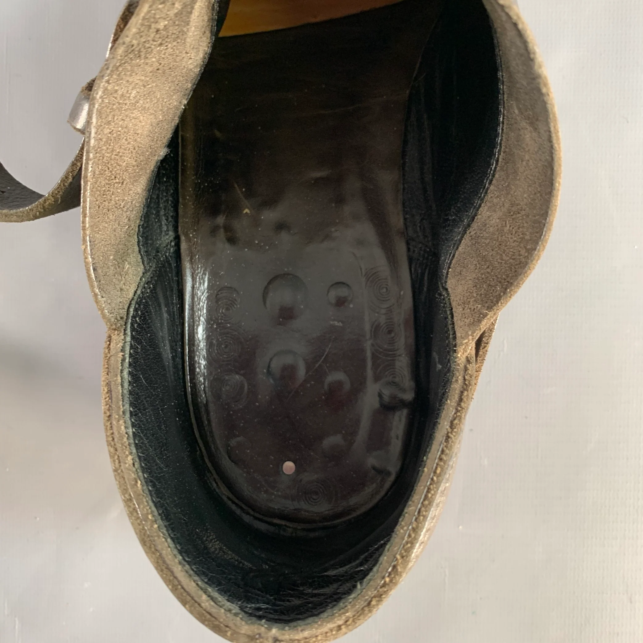 M.A+ Size 10 Brown Leather Buckle Loafers - Image 8