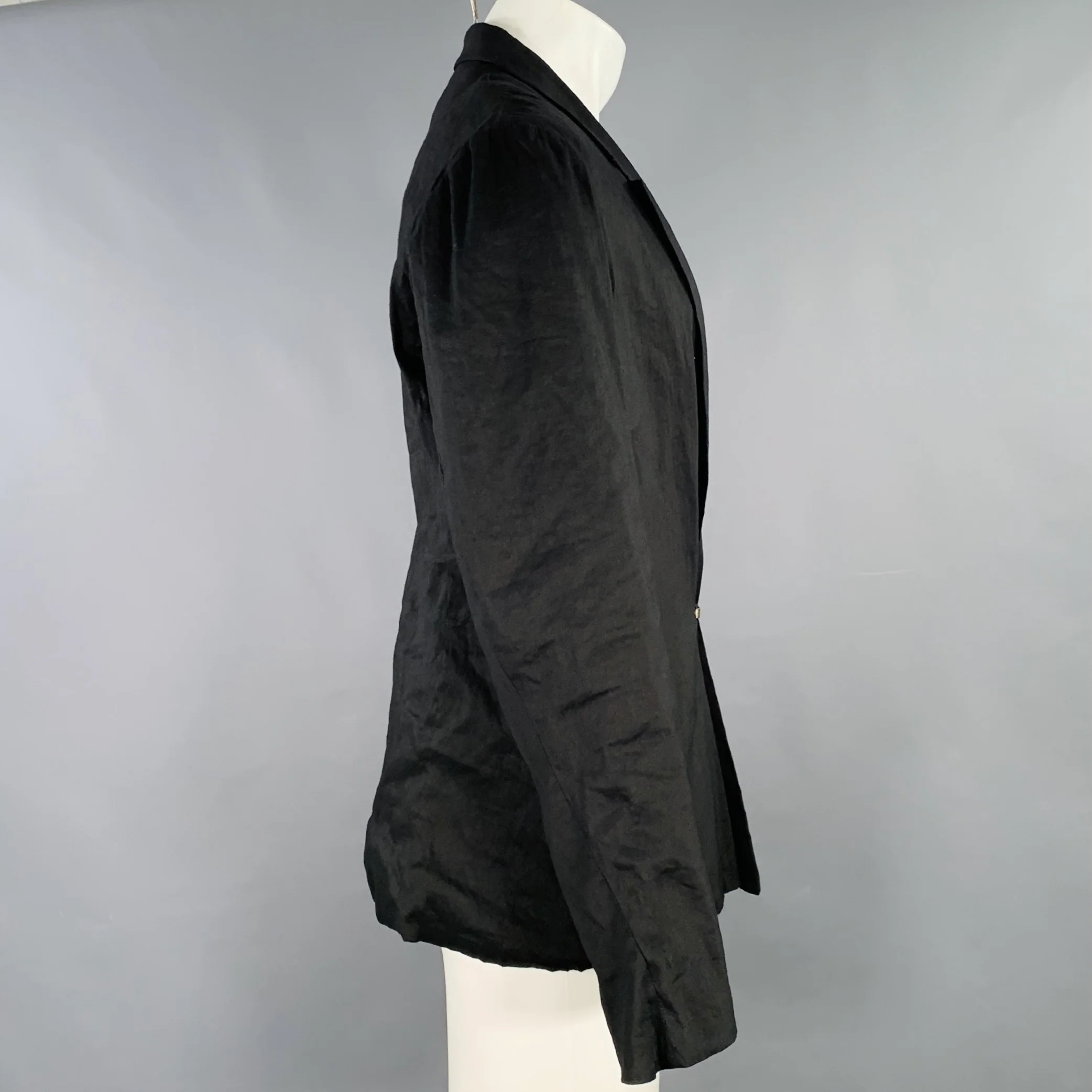 M.A+ Size M Black Hook Eye Jacket - Image 3