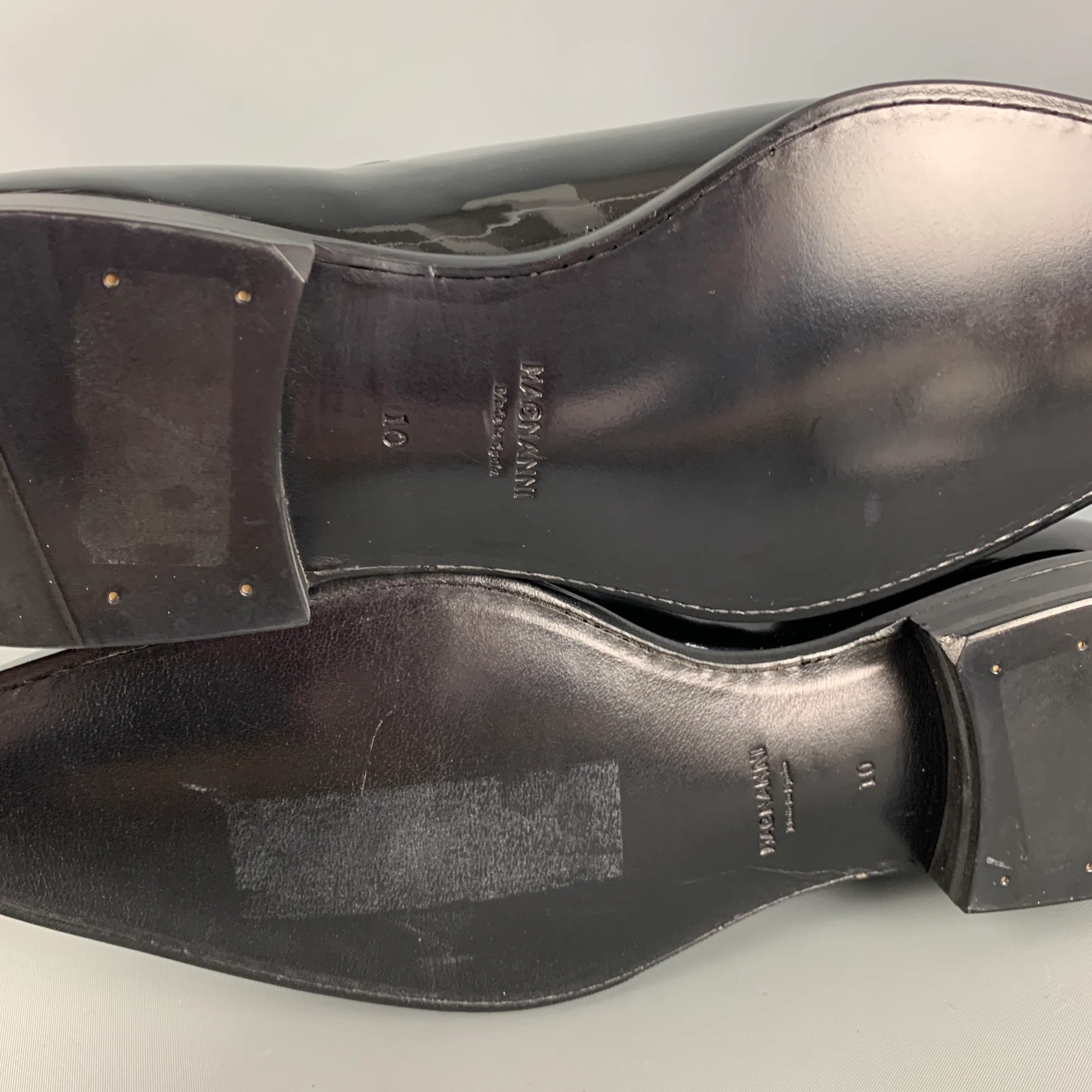 MAGNANNI Size 10 Black Patent Leather Lace Up Shoes - Image 7