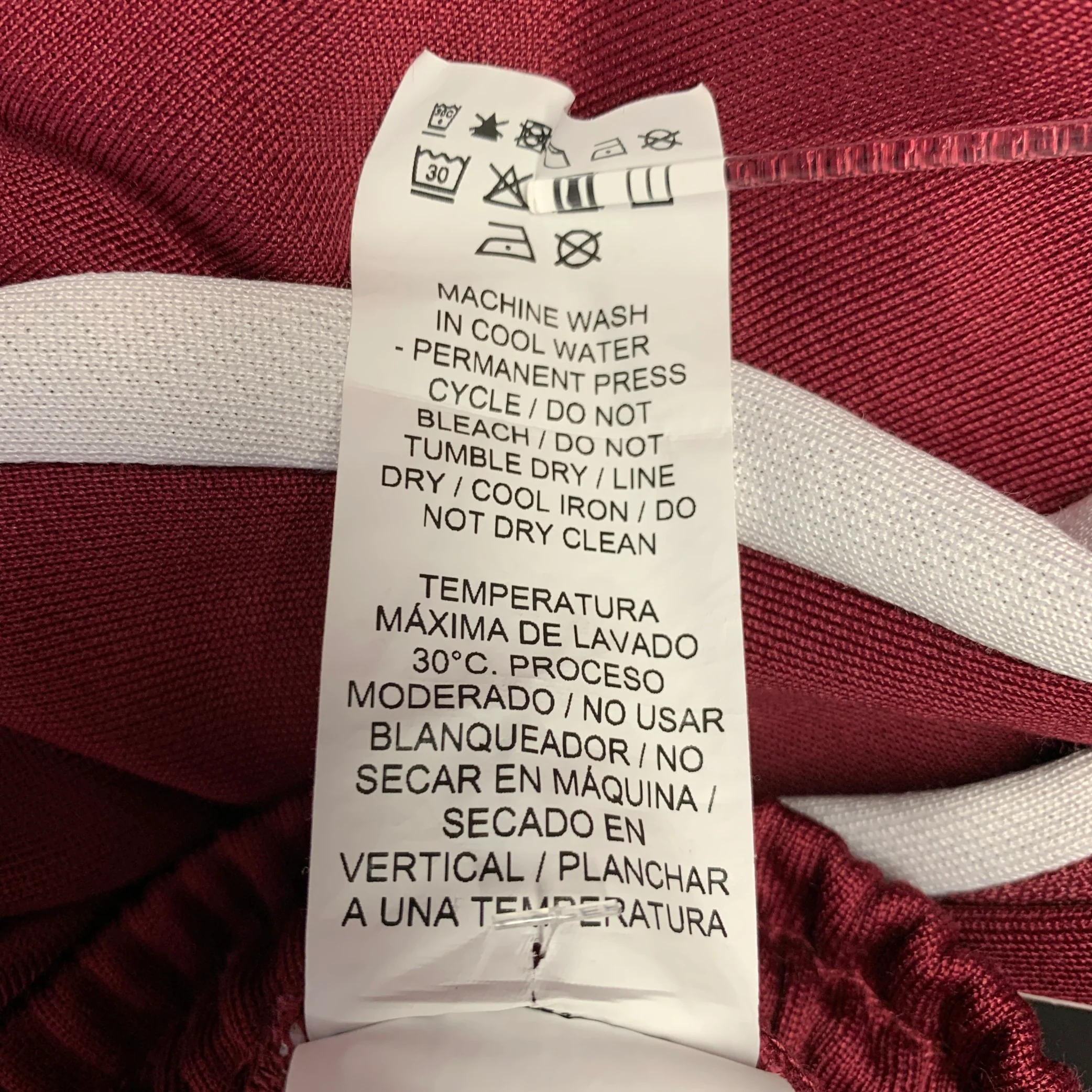 MAISON KITSUNE x PUMA Size M Burgundy White Vertical Stripe Casual Pants - Image 7