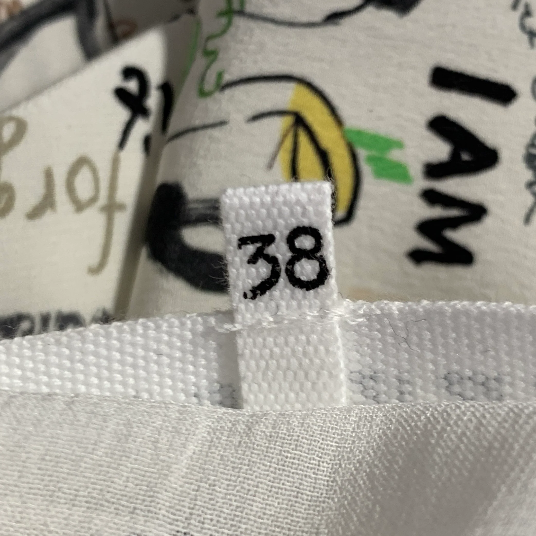 MAISON MARGIELA Size 2 White Multi Color Silk Graffiti Midi Box Dress - Image 6