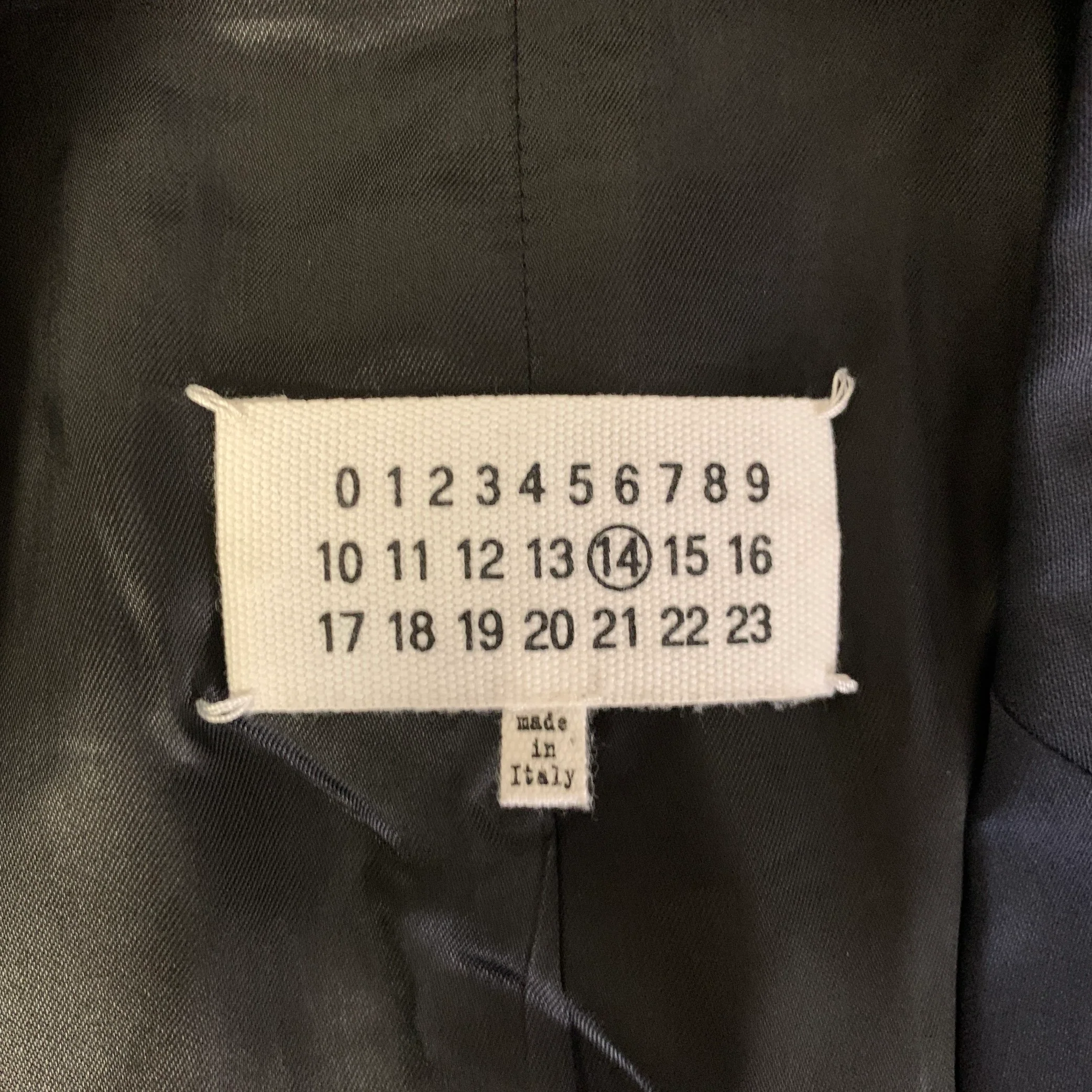 MAISON MARGIELA Size 42 Navy Wool Notch Lapel Sport Coat - Image 4