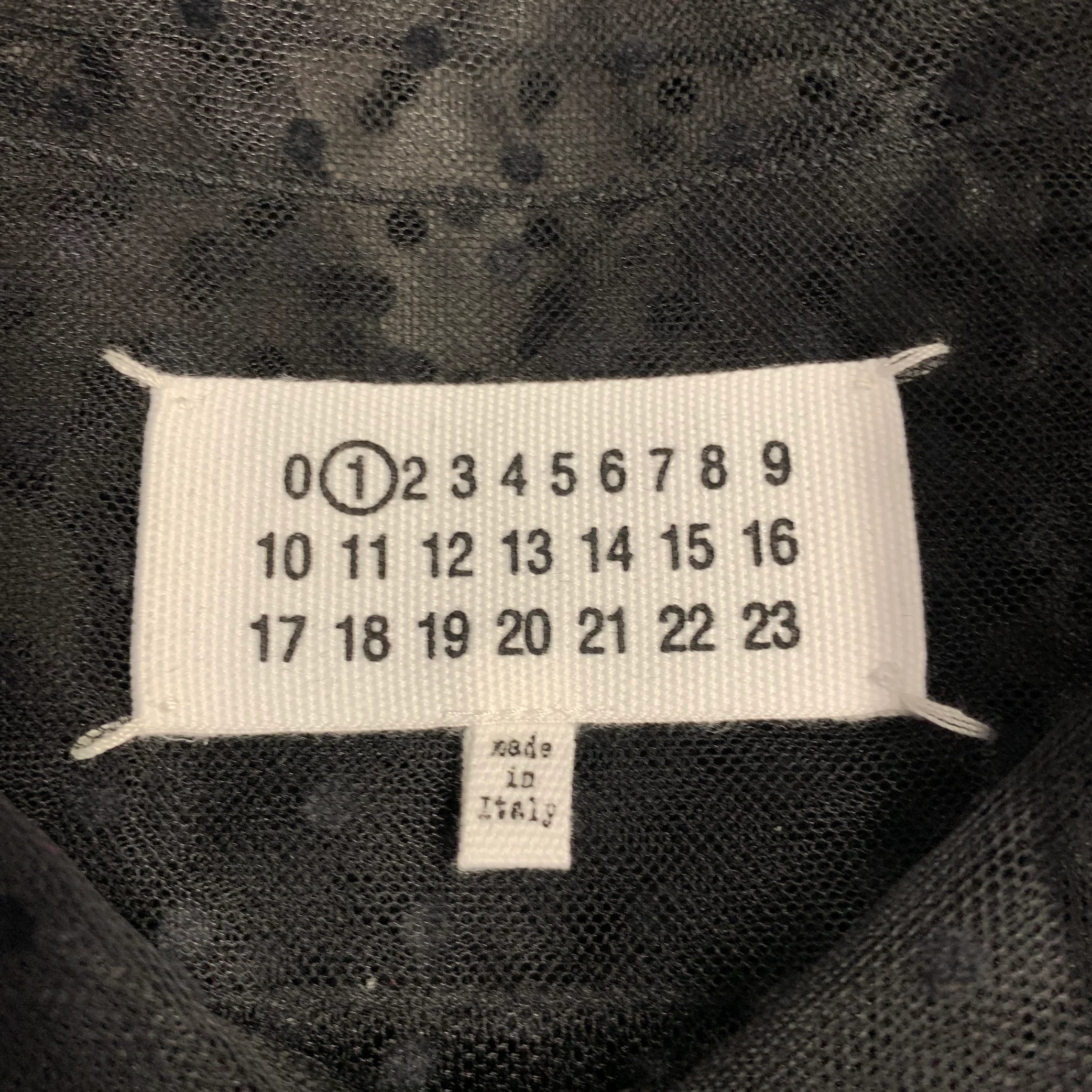 MAISON MARGIELA Size S Black Polyamide Blend Mesh Patch Pockets Shirt - Image 6