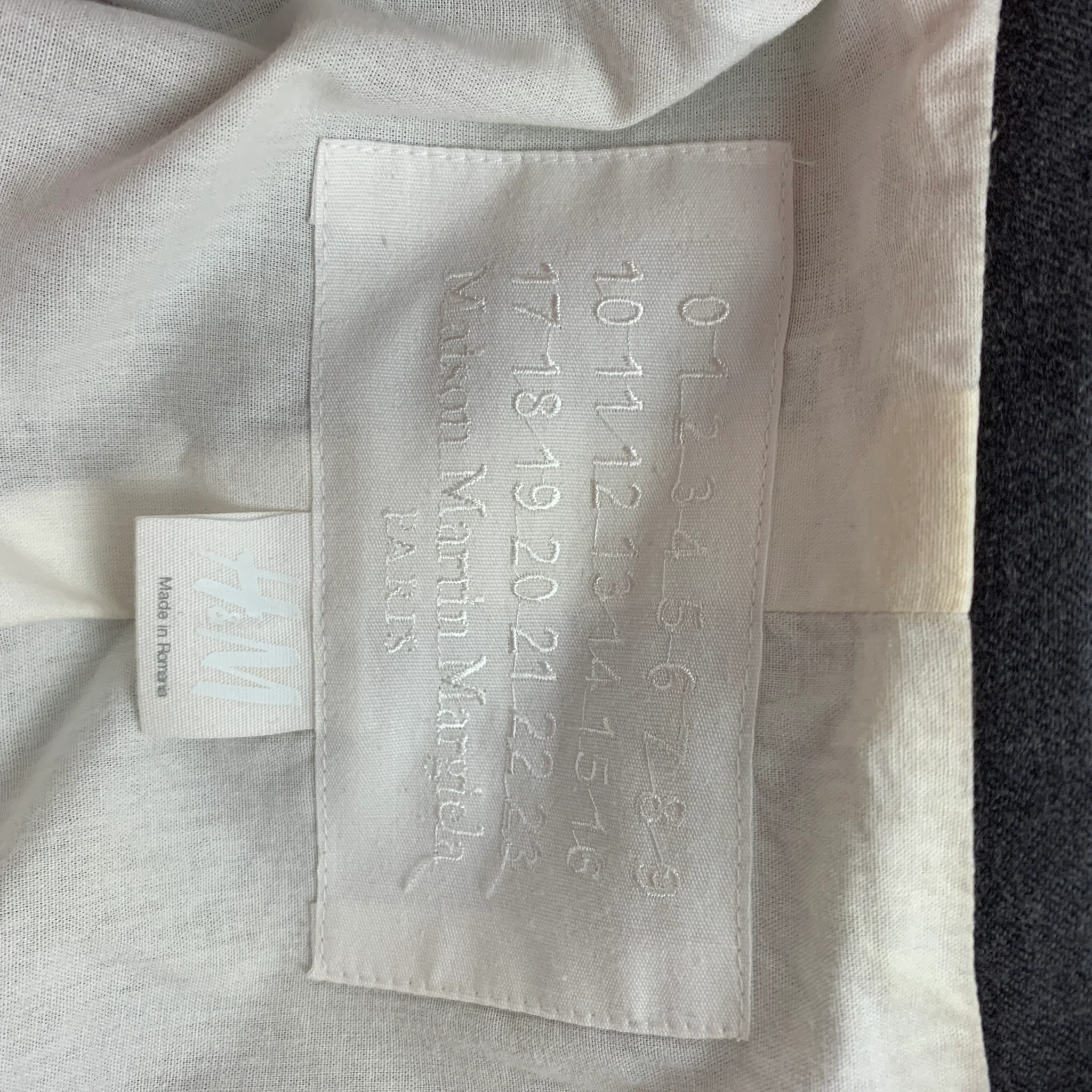MAISON MARGIELA x H&M Size 38 Gray Wool Hook & Eye Closure Sport Coat - Image 6