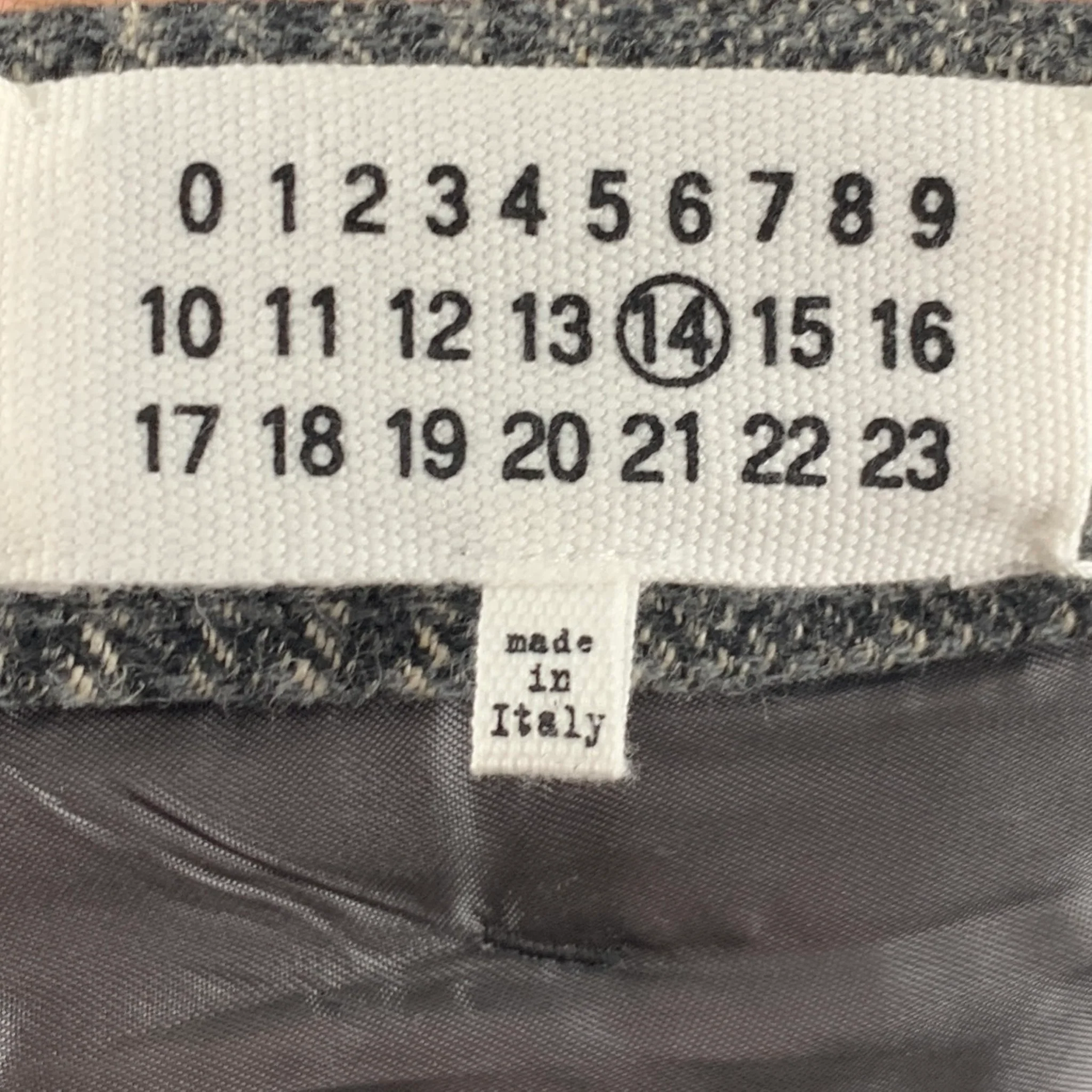 MAISON MARTIN MARGIELA Size 34 Grey Black Glenplaid Wool Blend Casual Pants - Image 6