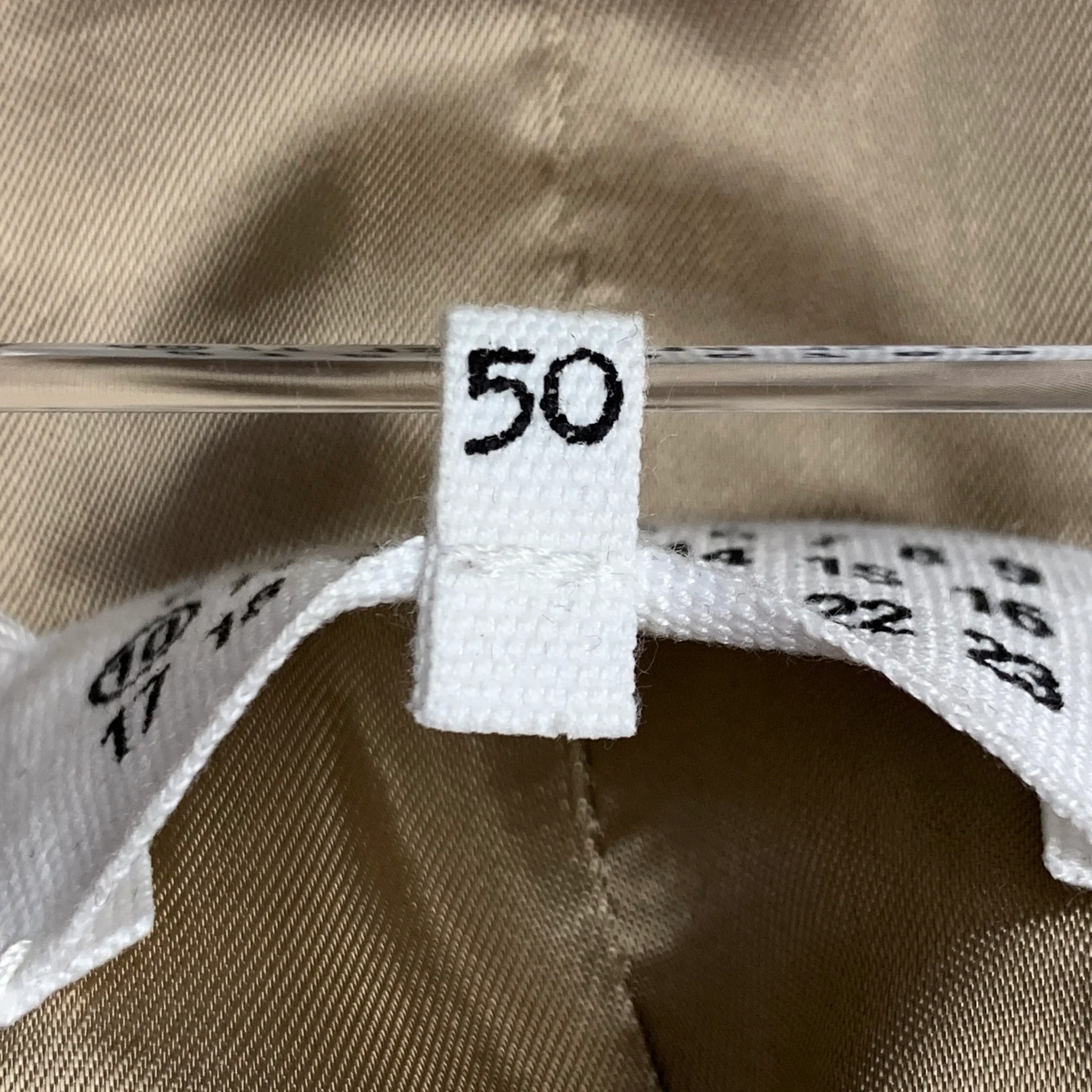 MAISON MARTIN MARGIELA Size 40 Beige Woven Cotton Notch Lapel Sport Coat - Image 8