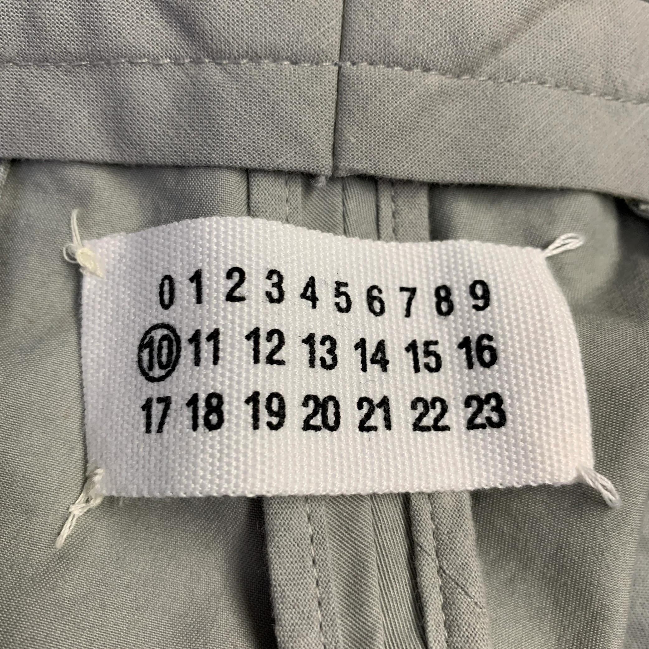 MAISON MARTIN MARGIELA Size M Grey Cotton Straight Casual Pants - Image 5