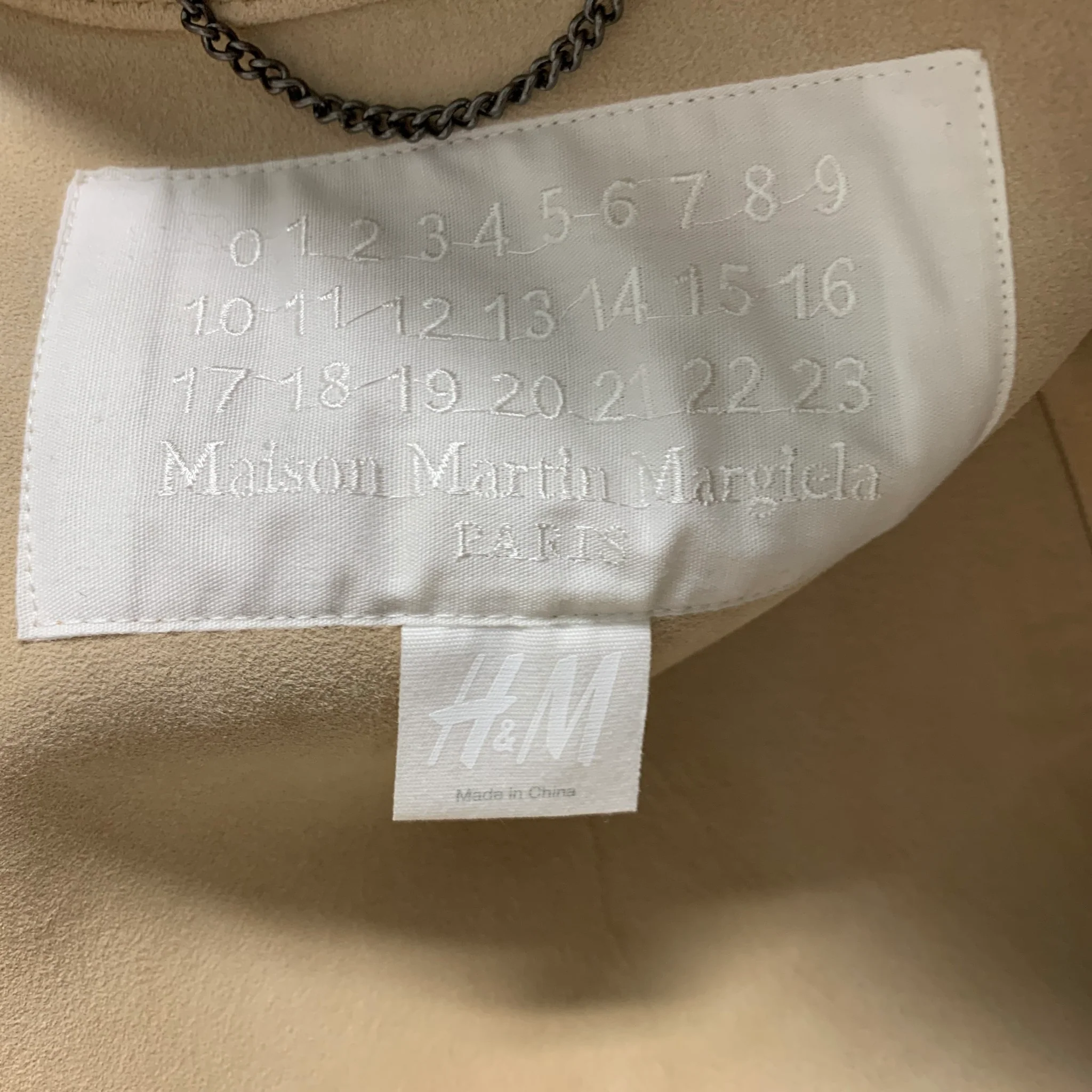 MAISON MARTIN MARGIELA Size S Beige Solid Faux Fur Coat - Image 5