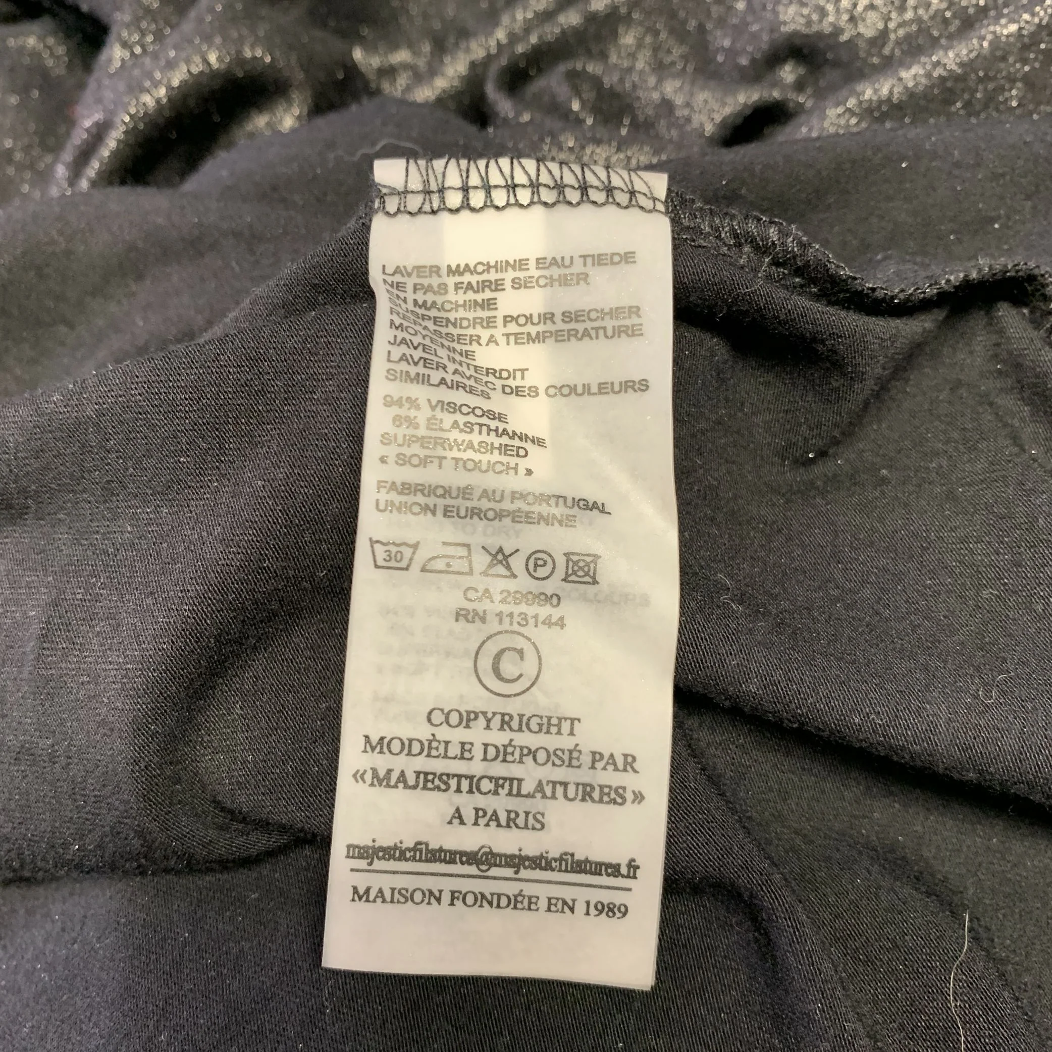 MAJESTIC Size 4 Glitter Turtleneck Pull Over - Image 5