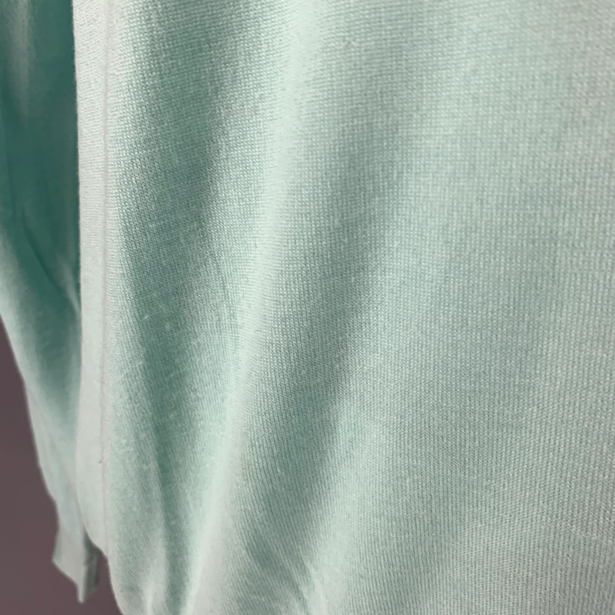 MALO Size XXL Mint Green Knit Wool Polo Pullover - Image 4