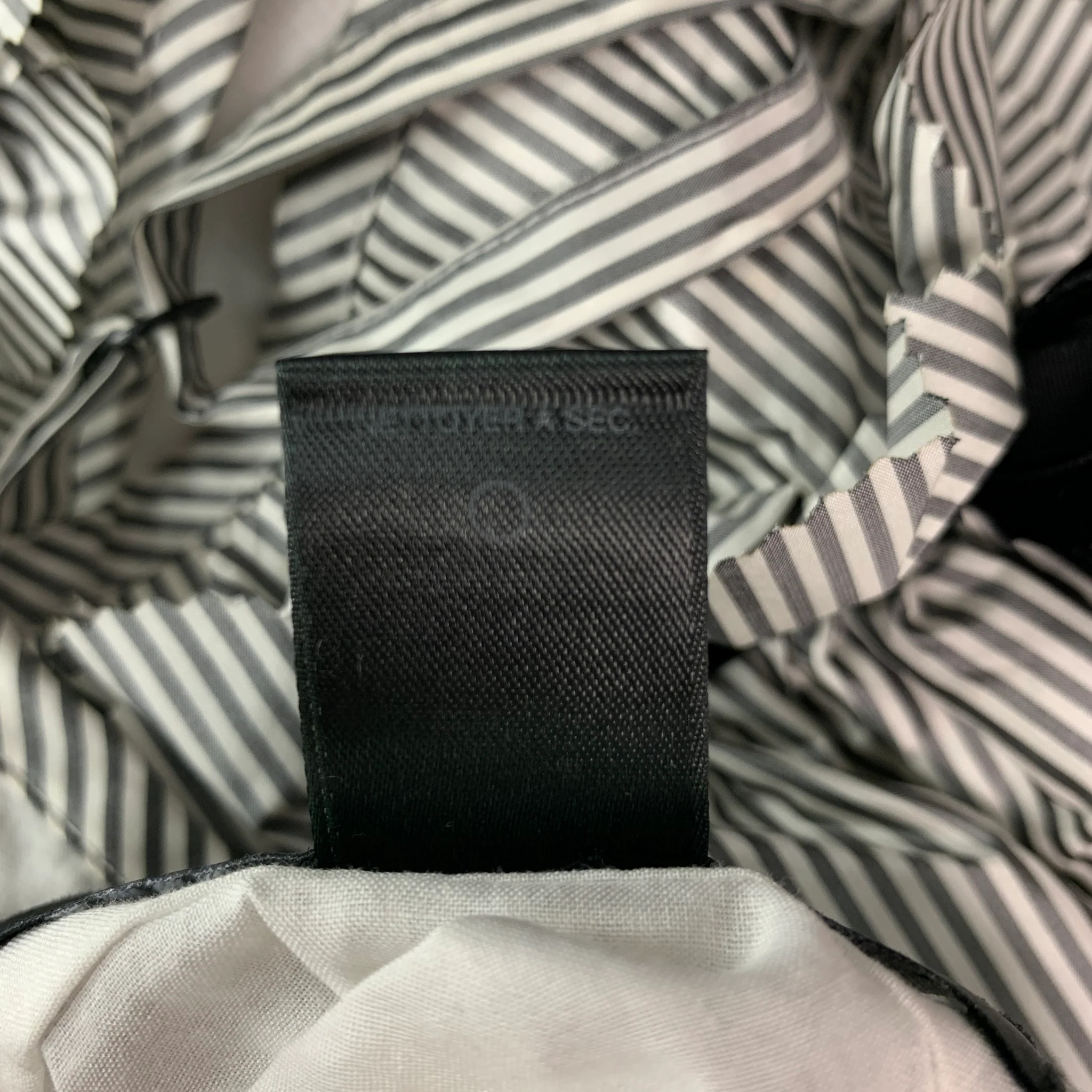 MARC by MARC JACOBS Size 0 White & Gray Silk Stripe Spaghetti Straps Mini Dress - Image 5