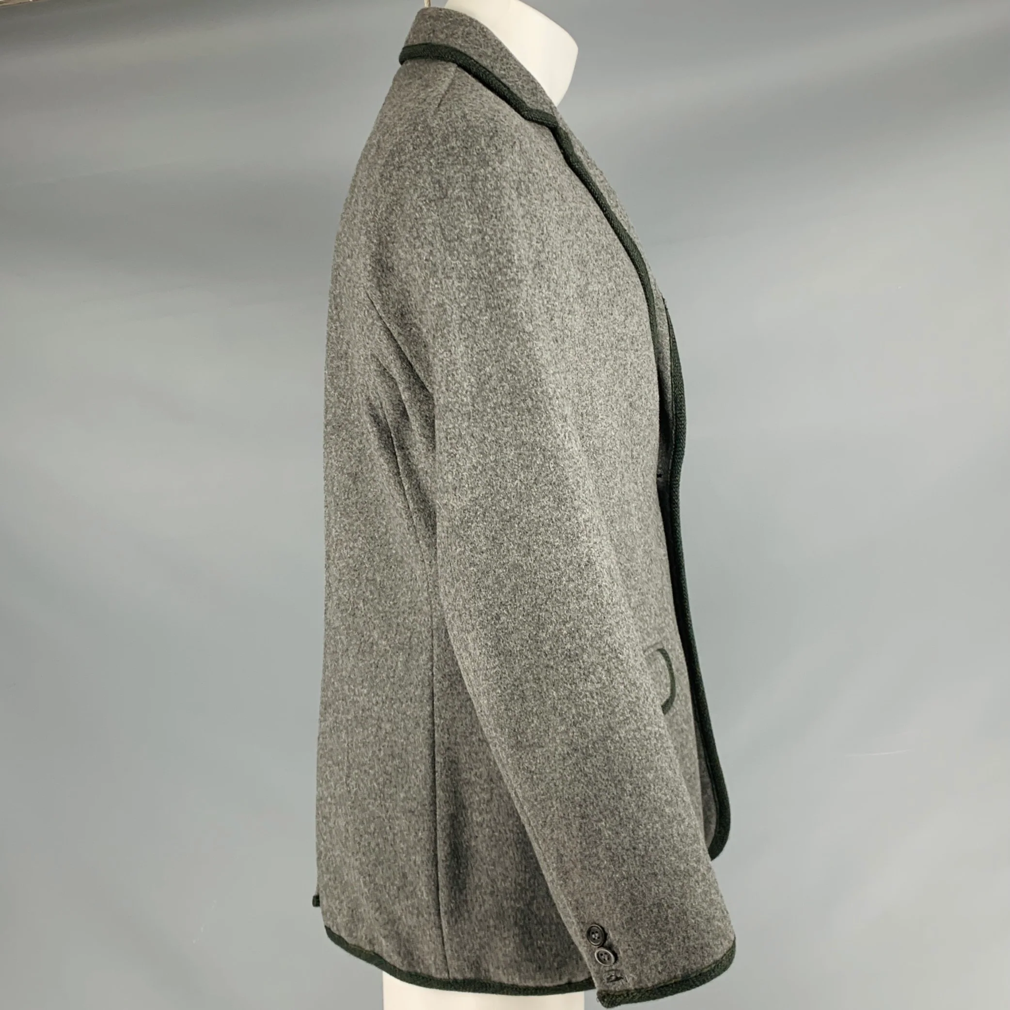 MARC by MARC JACOBS Size M Charcoal Grey Wool Blend Sport Coat - Image 3