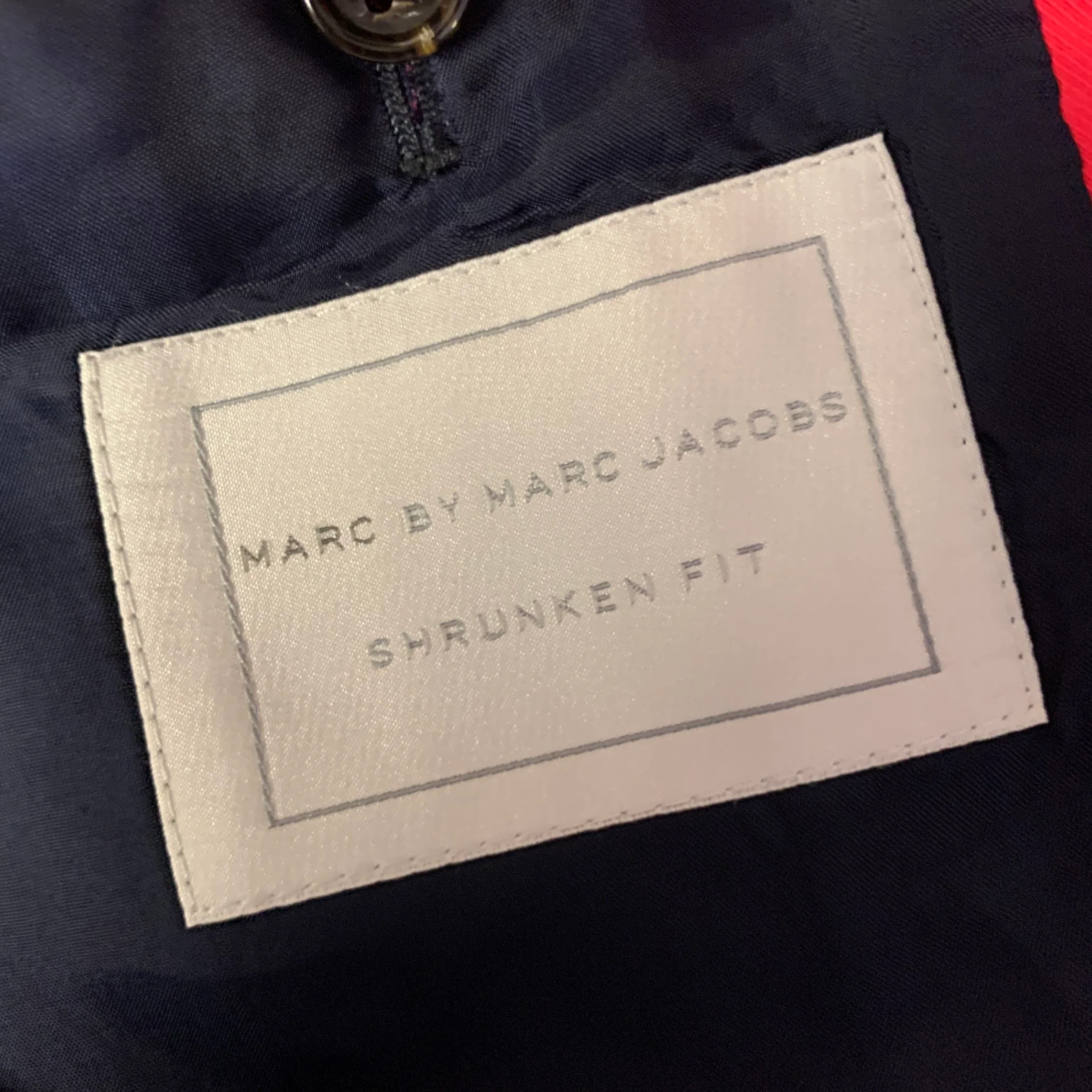 MARC by MARC JACOBS Size M Pink Fuchsia Cotton Notch Lapel Sport Coat - Image 10