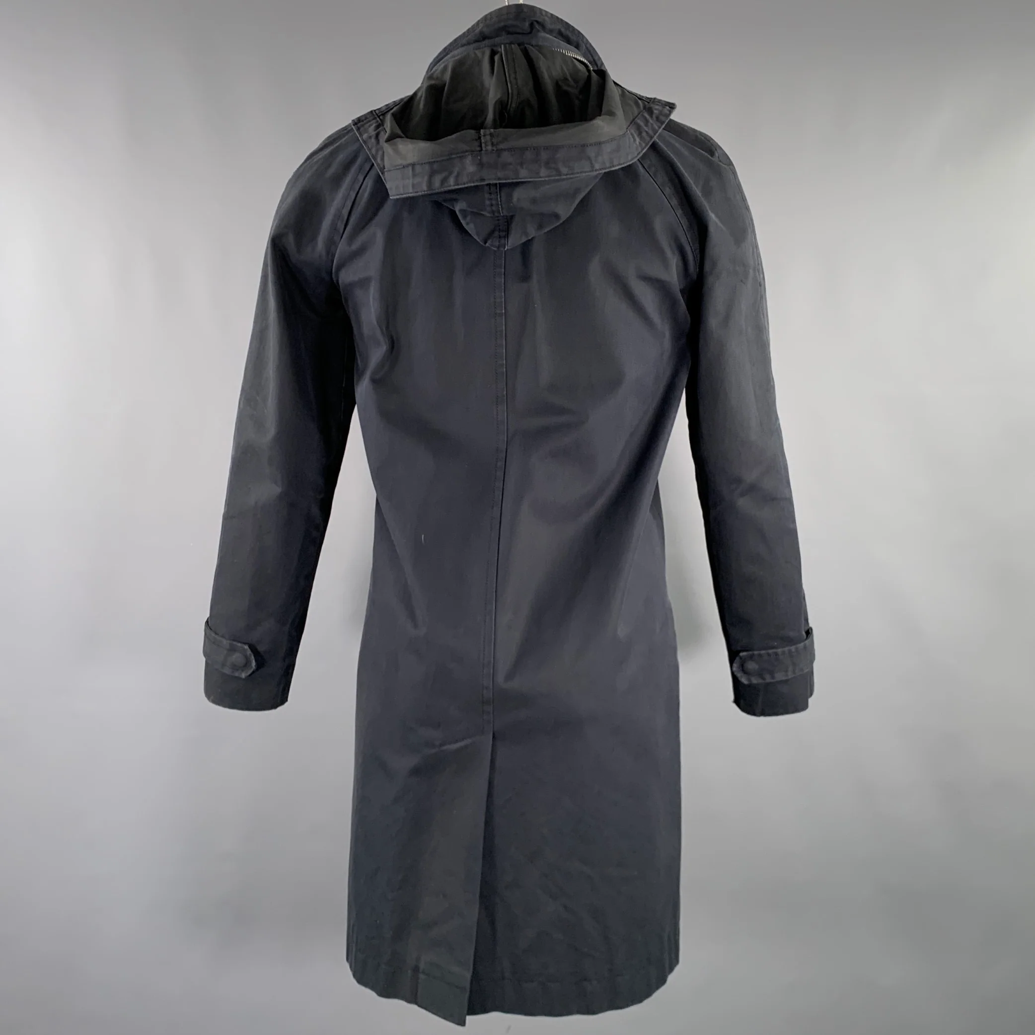 MARC by MARC JACOBS Size S Black Cotton Zip Up Coat - Image 3