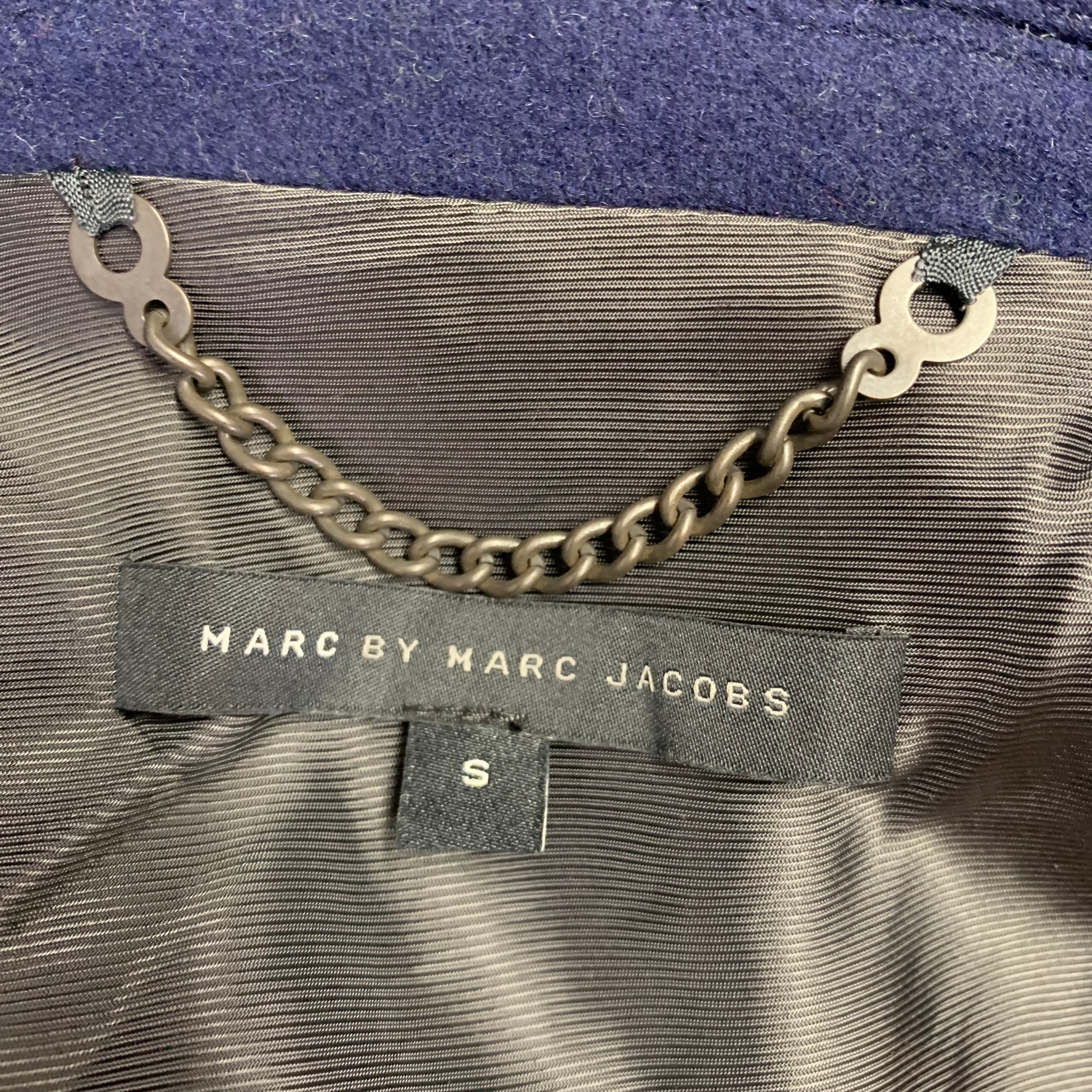 MARC by MARC JACOBS Size S Green Navy Plaid Wool Blend Sport Coat - Image 8