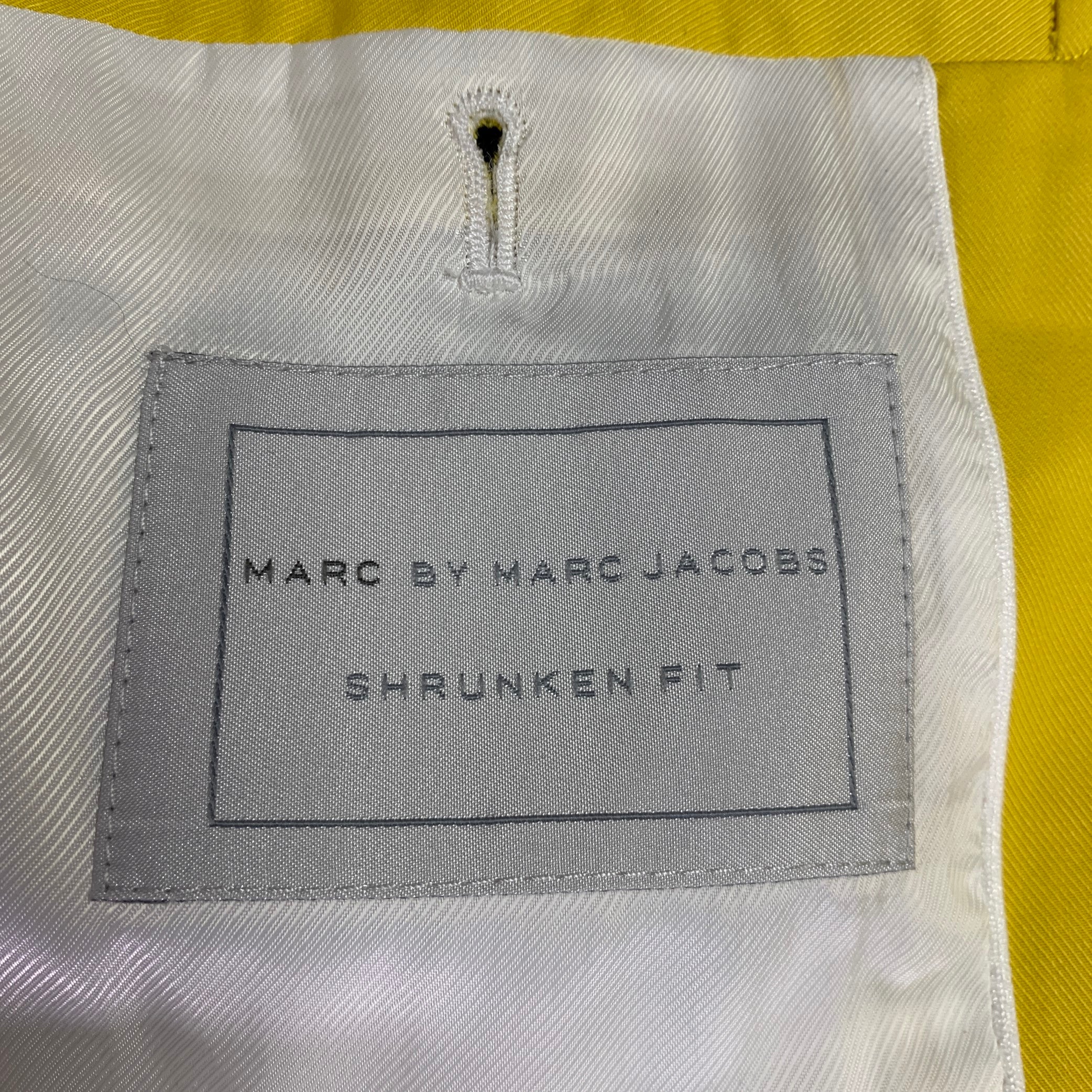 MARC by MARC JACOBS Size XS Yellow Cotton Single Breasted Sport Coat - Image 5