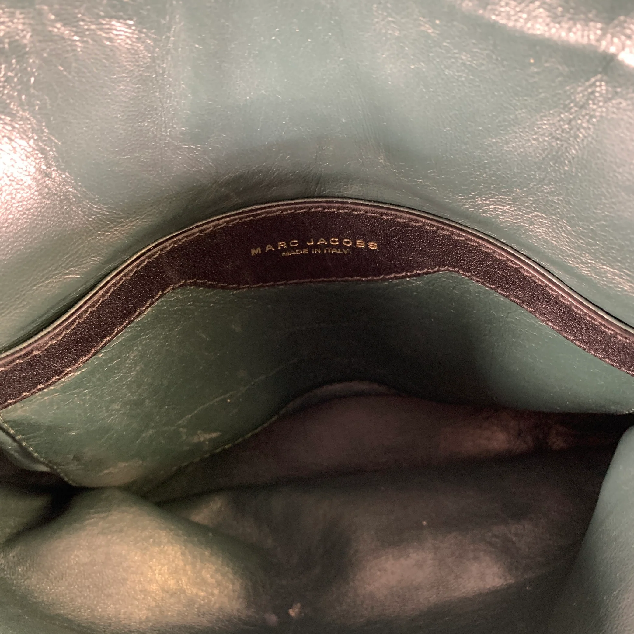 MARC JACOBS Black Brown Leather Satchel top Handles Handbag - Image 10