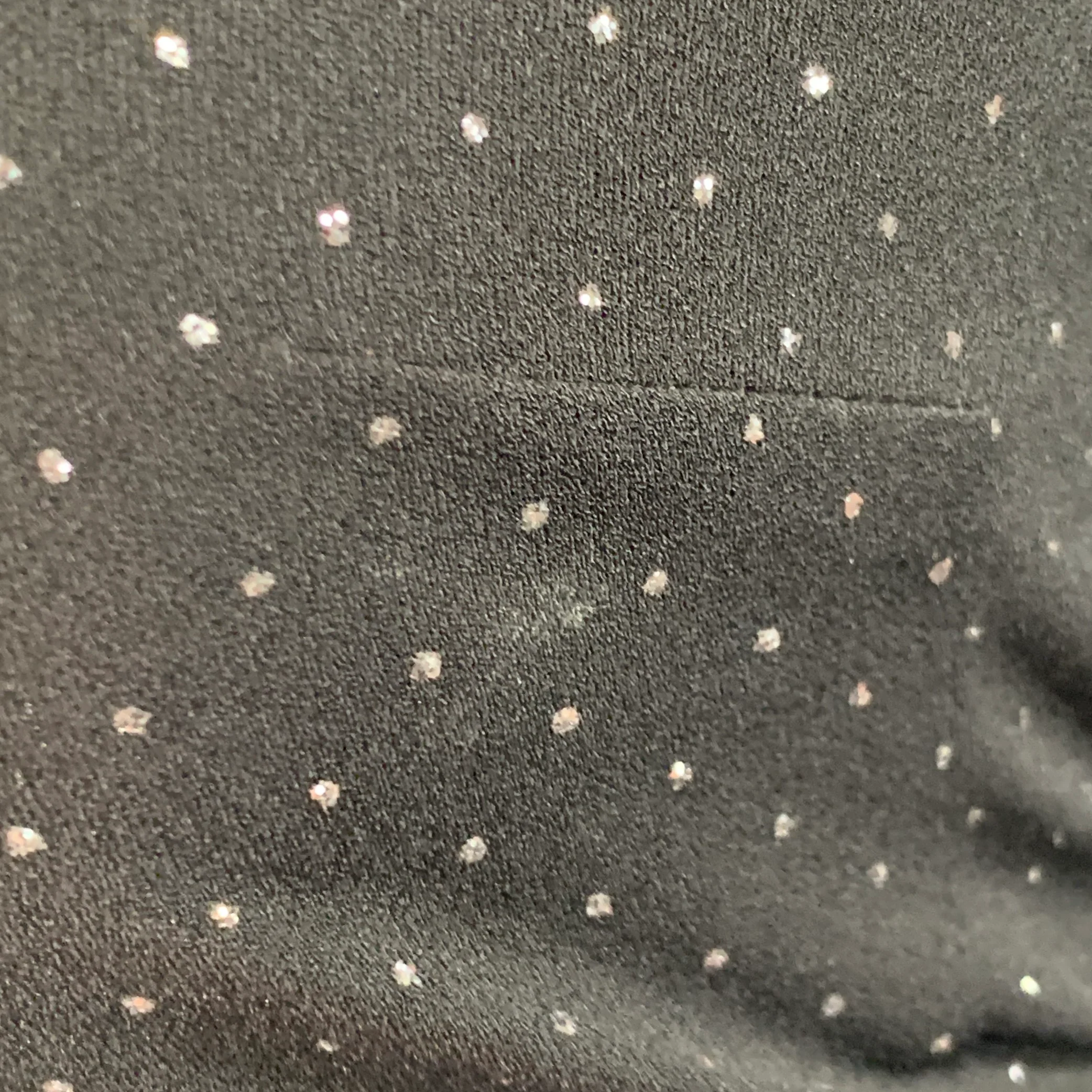 MARC JACOBS RUNWAY Size 10 Black Silver Dots Long Sleeve High Neck Bow A-Line Dress - Image 5