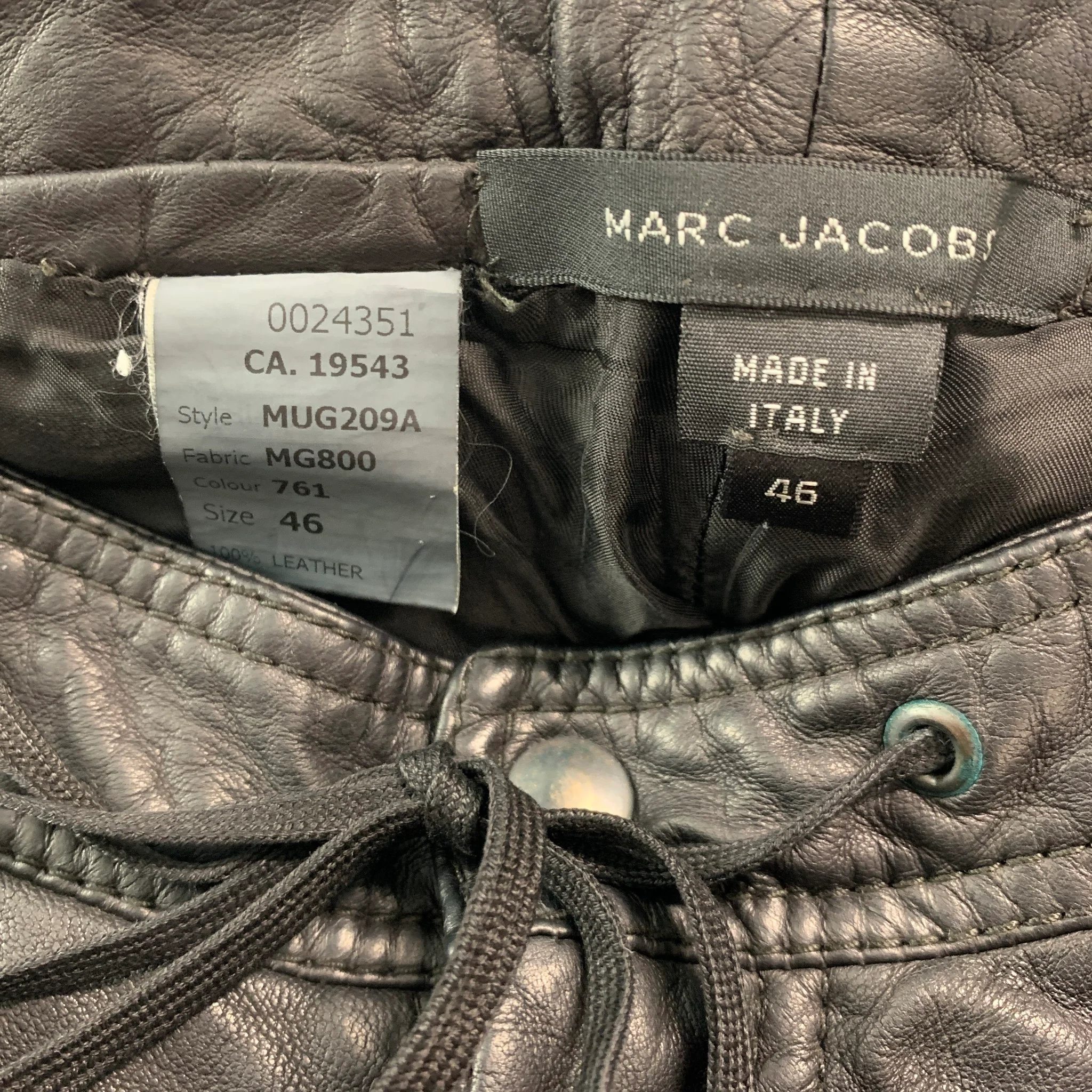 MARC JACOBS Size 30 Black Drawstring Casual Pants - Image 4