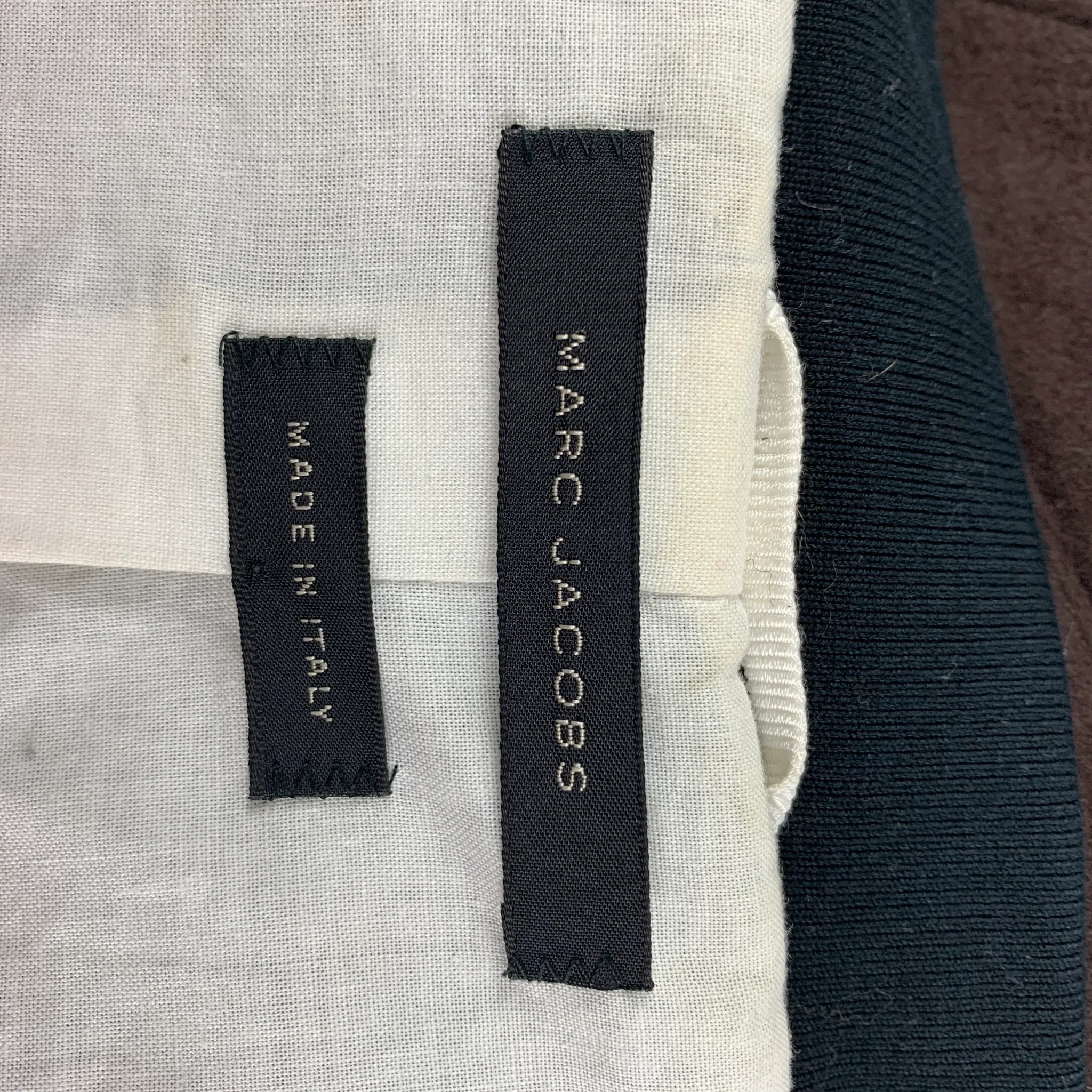 MARC JACOBS Size 38 Brown Wool Blend Bomber Jacket - Image 4