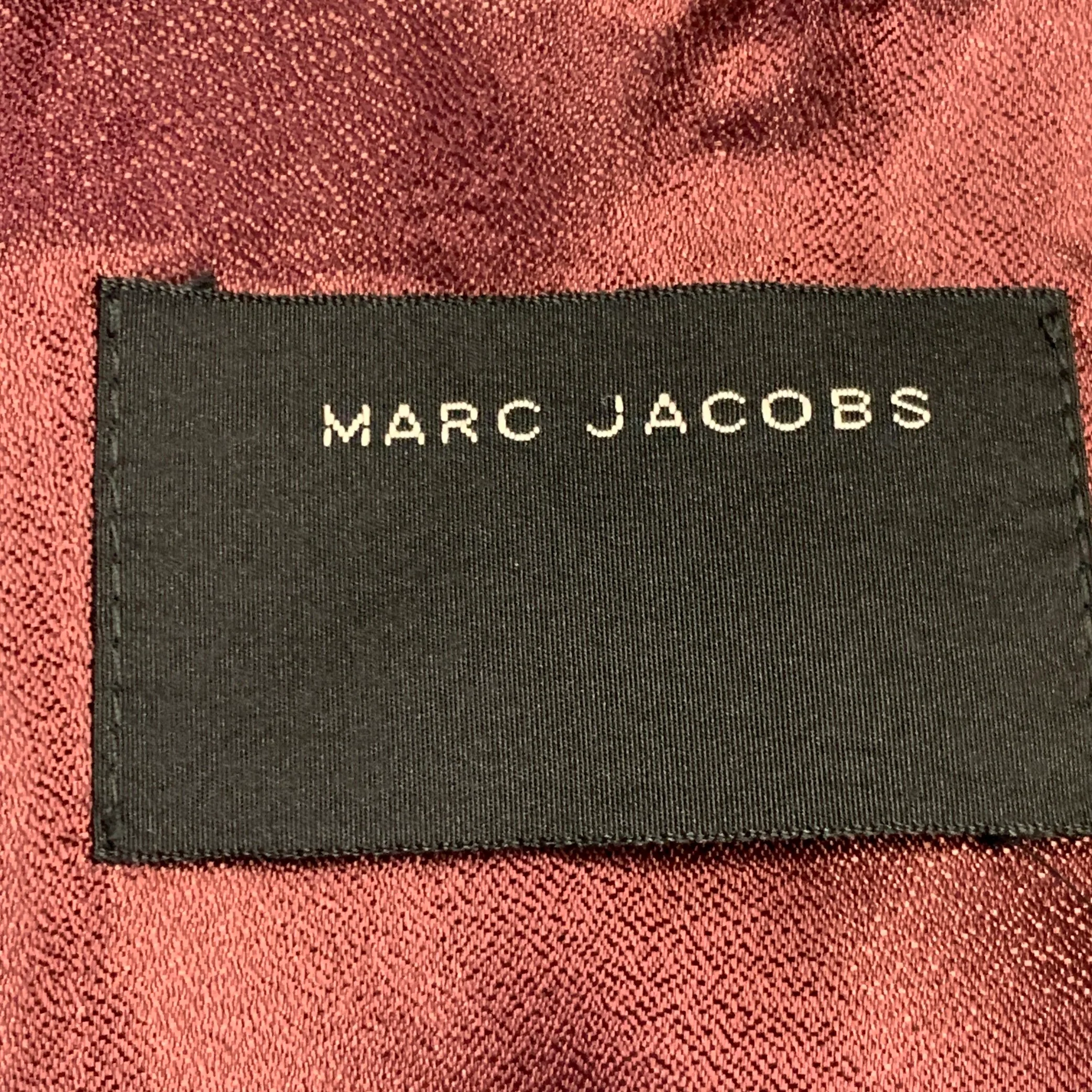 MARC JACOBS Size 38 Navy Wool Notch Lapel Sport Coat - Image 6