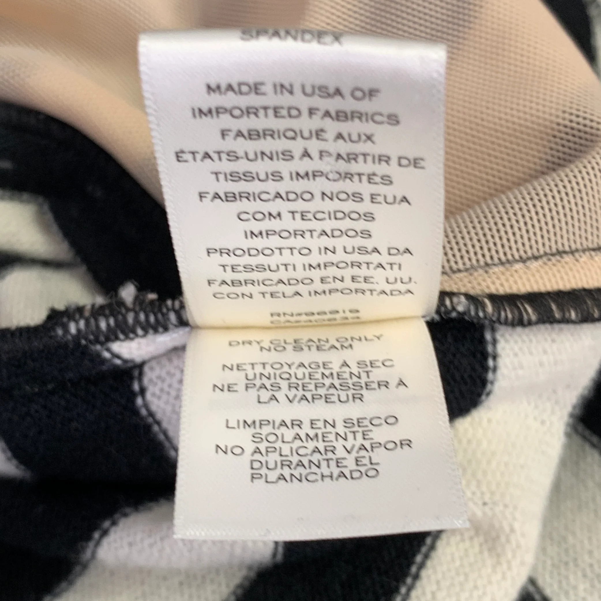 MARC JACOBS Size 6 Black White Wool Nylon Stripe Belted Dress - Image 8