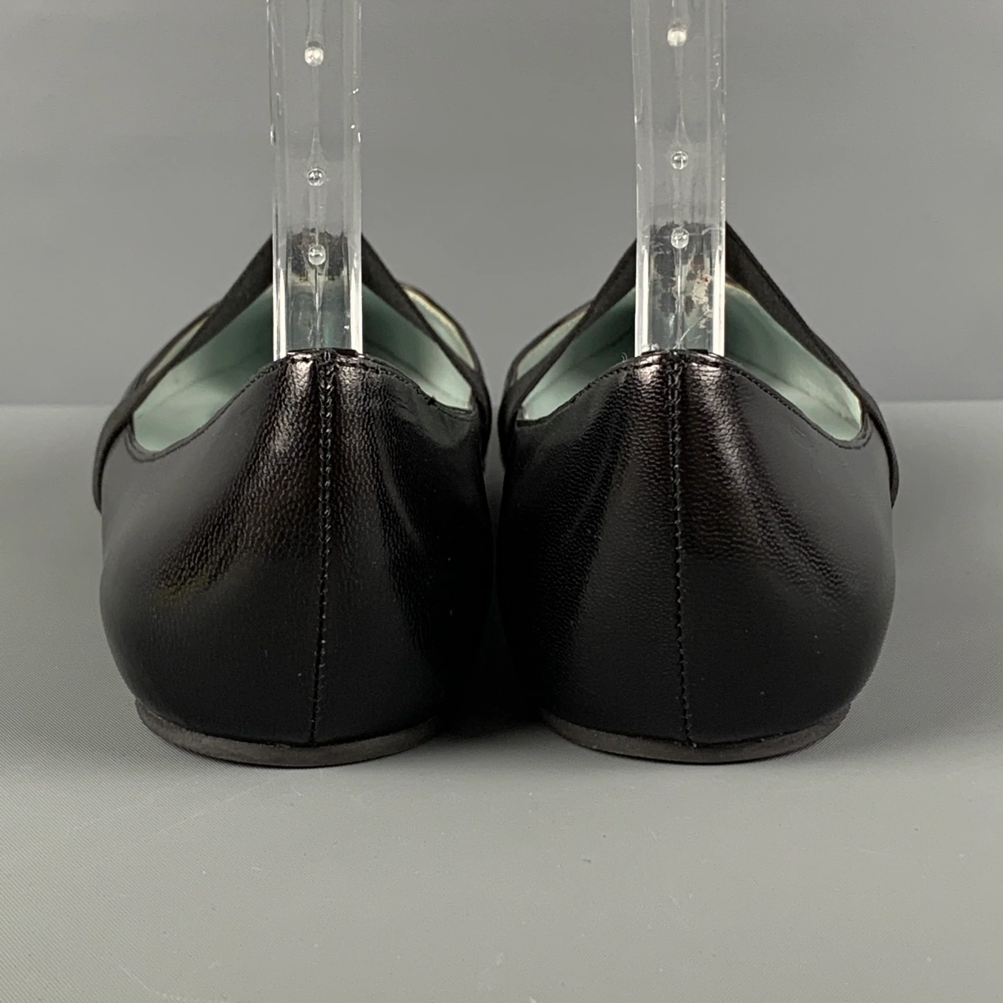 MARC JACOBS Size 8.5 Black Leather Mary Jane Flats - Image 5