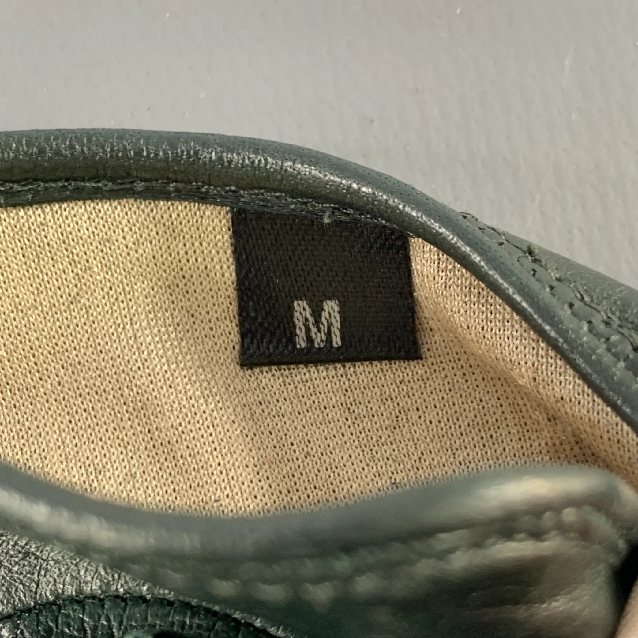 MARC JACOBS Size M Forest Green Leather Gloves - Image 5