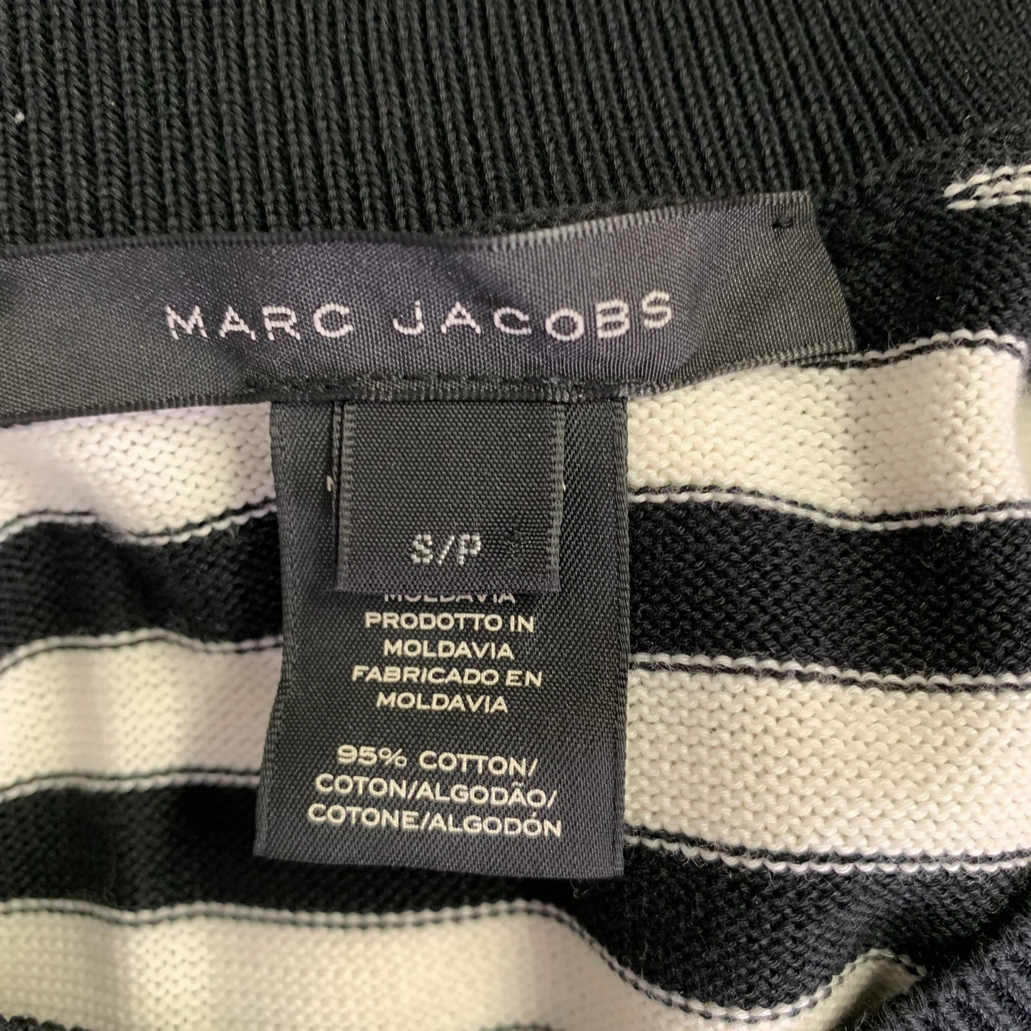 MARC JACOBS Size S Black White Cotton Blend Polka Dot Vest - Image 8
