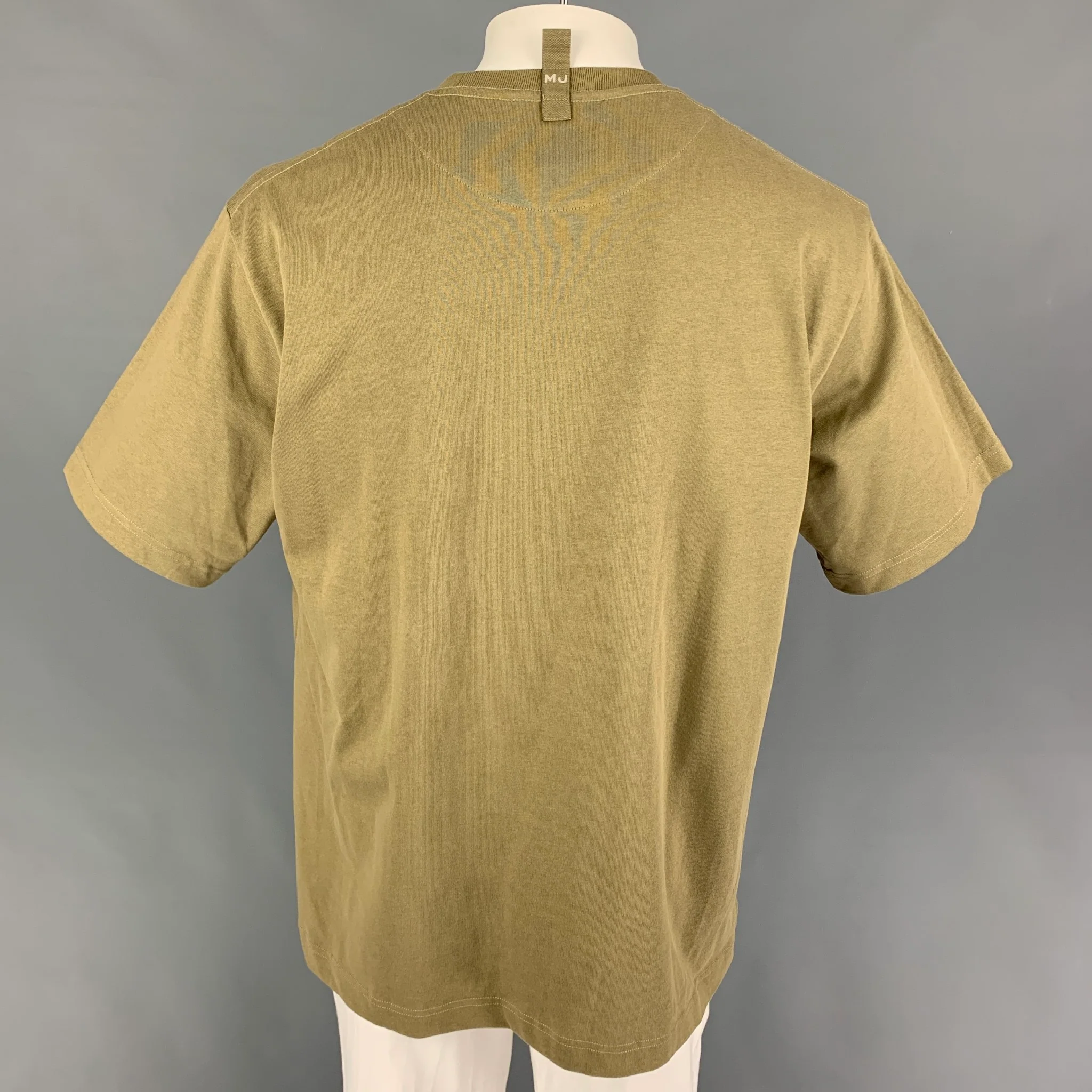 MARC JACOBS Size S Olive Embroidery Cotton Short Sleeve T-shirt - Image 3