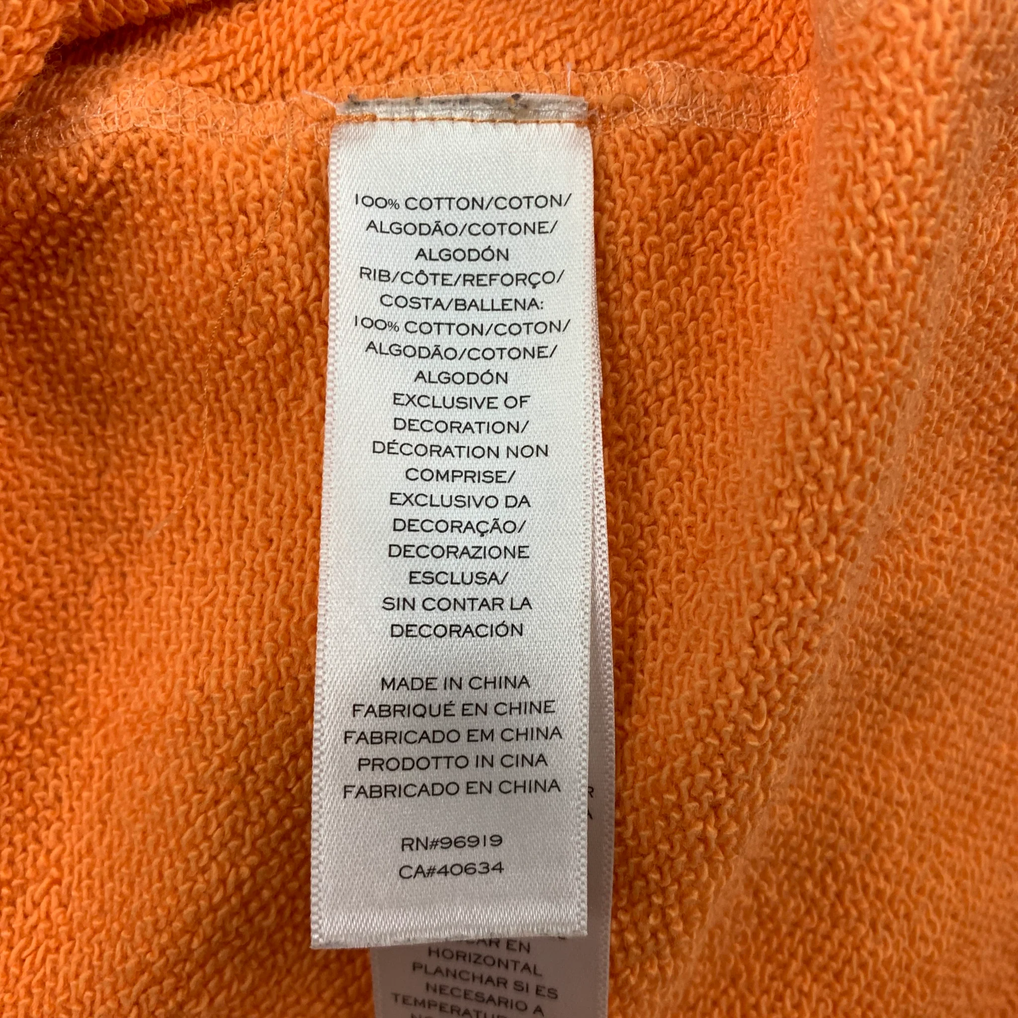 MARC JACOBS x PEANUTS Size L Orange Black Graphic Cotton Crew-Neck Sweatshirt - Image 4