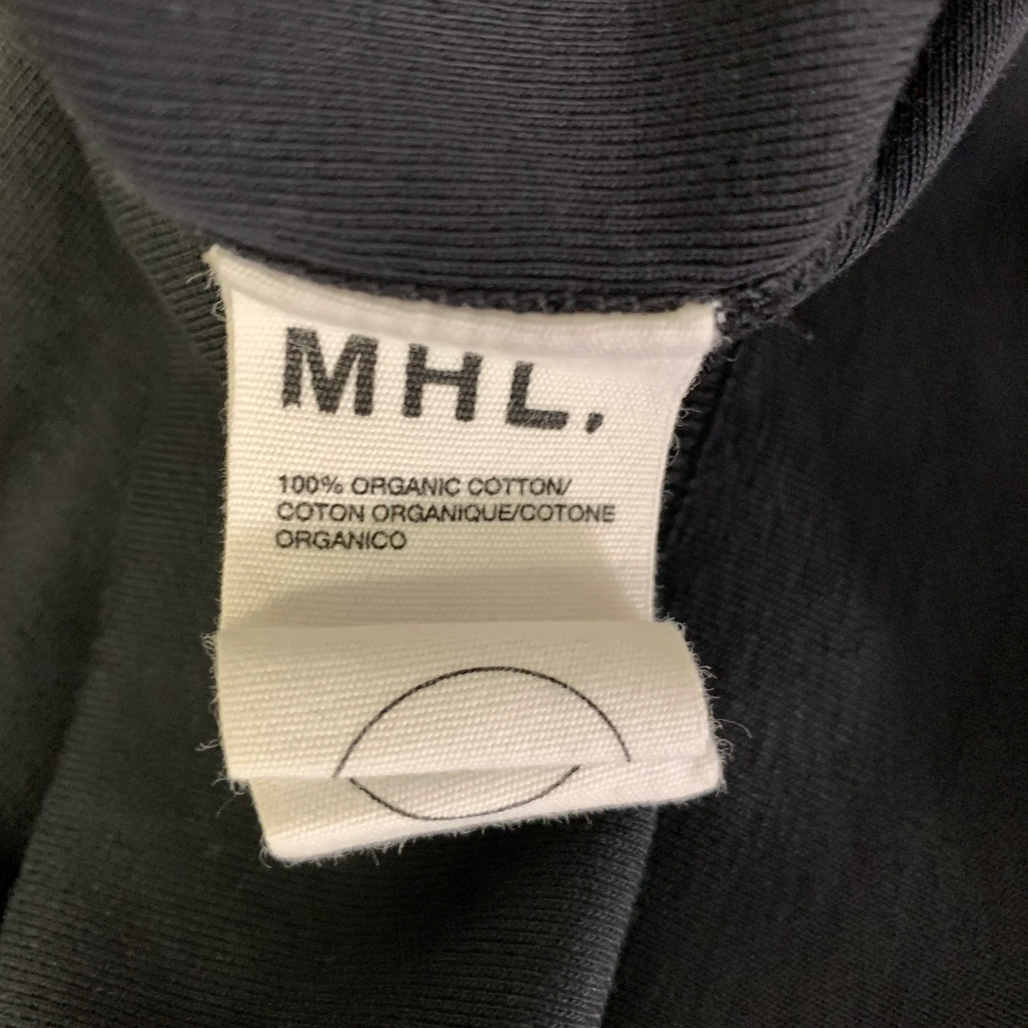MARGARET HOWELL Size M Black Cotton High Collar Pullover - Image 5