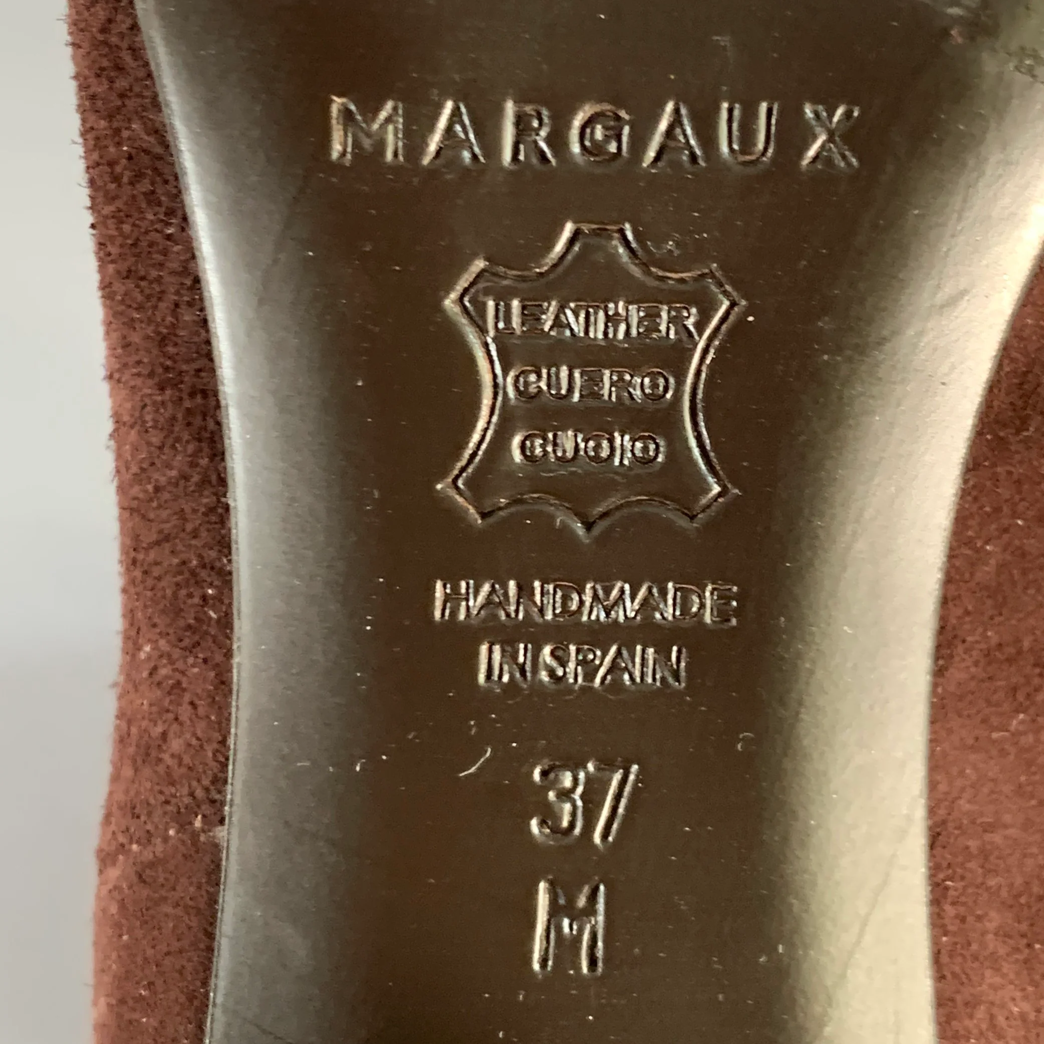MARGAUX Size 7 Brown Suede Calf High Side Zipper Boots - Image 7