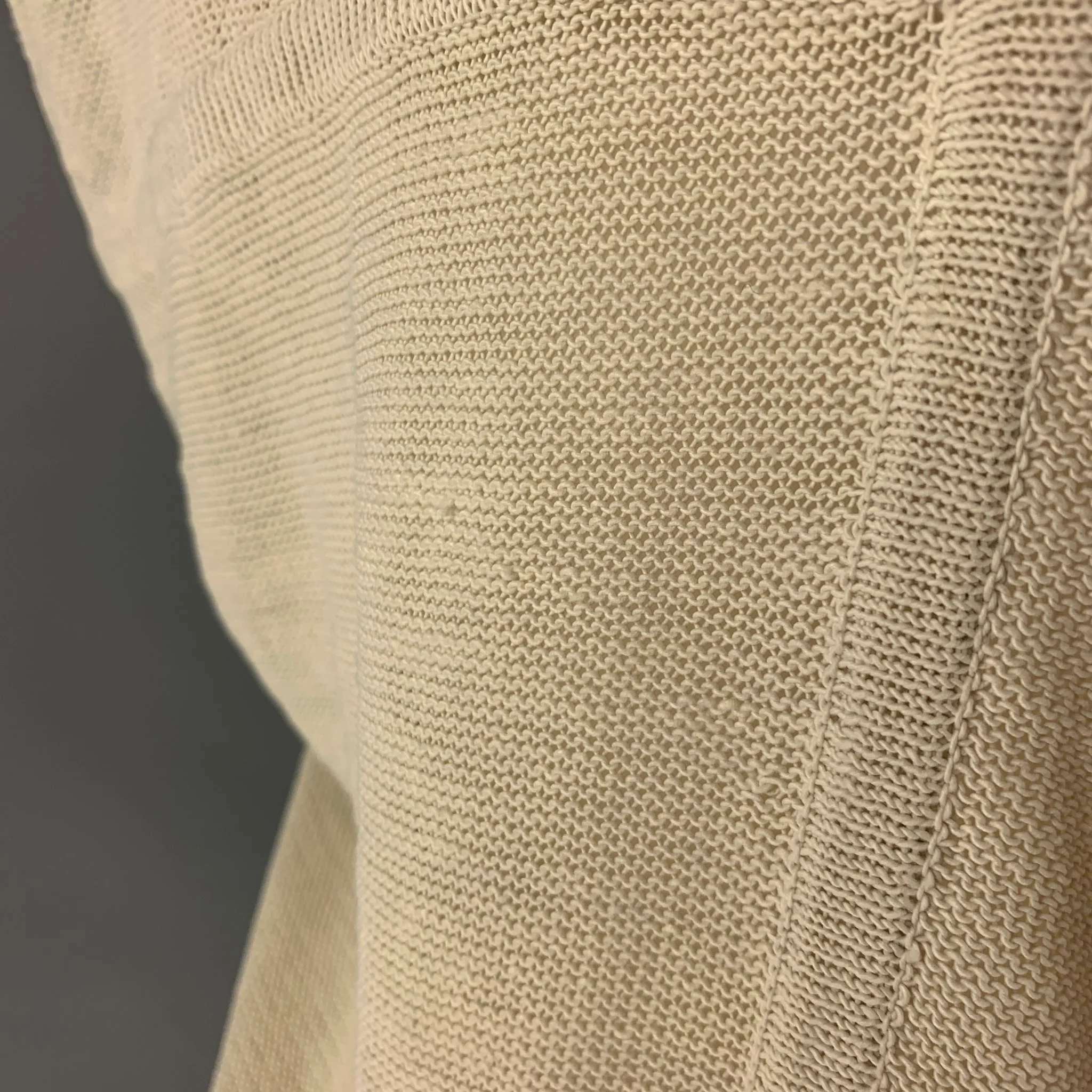MARIA CORNEJO Size L Beige Linen Nylon Sleeveless Casual Top - Image 5