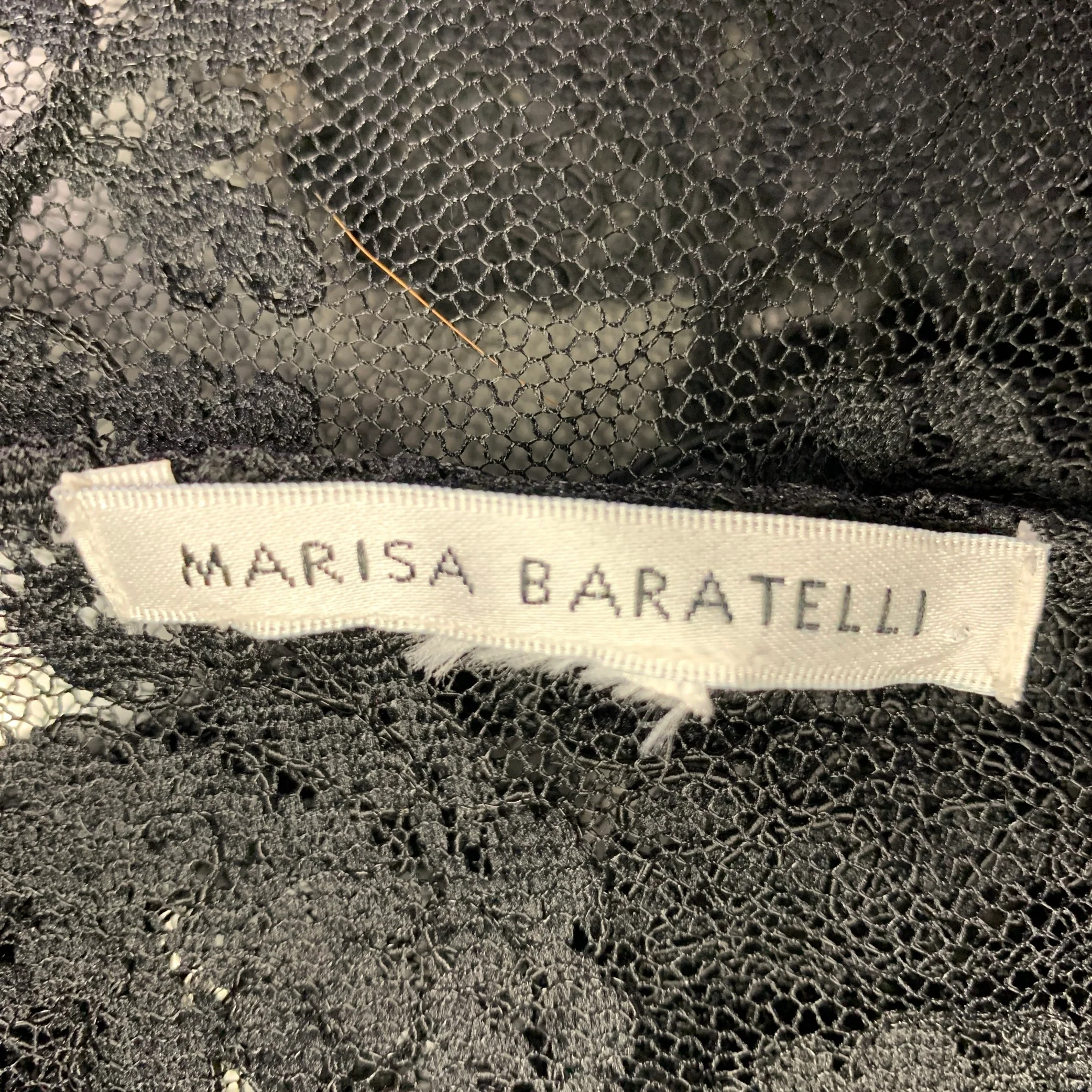 MARISA BARATELLI Size M Black Lace Jacket Blazer - Image 5
