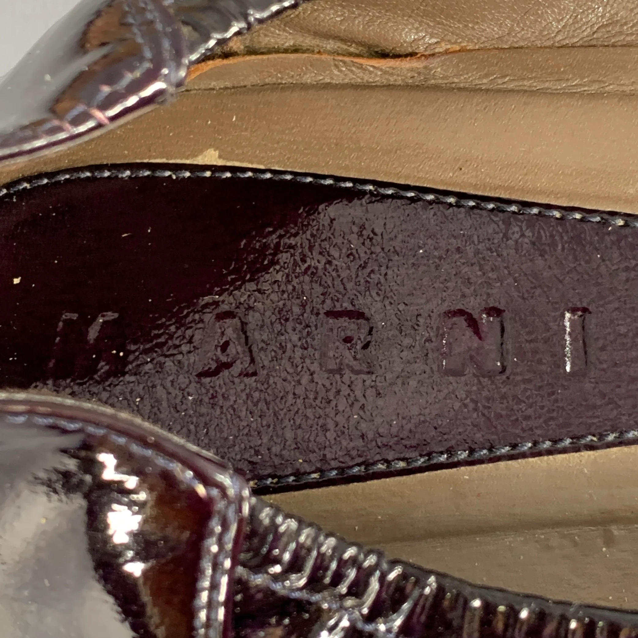 MARNI Size 9.5 Vernice Purple Patent Leather Ballet Flats - Image 7
