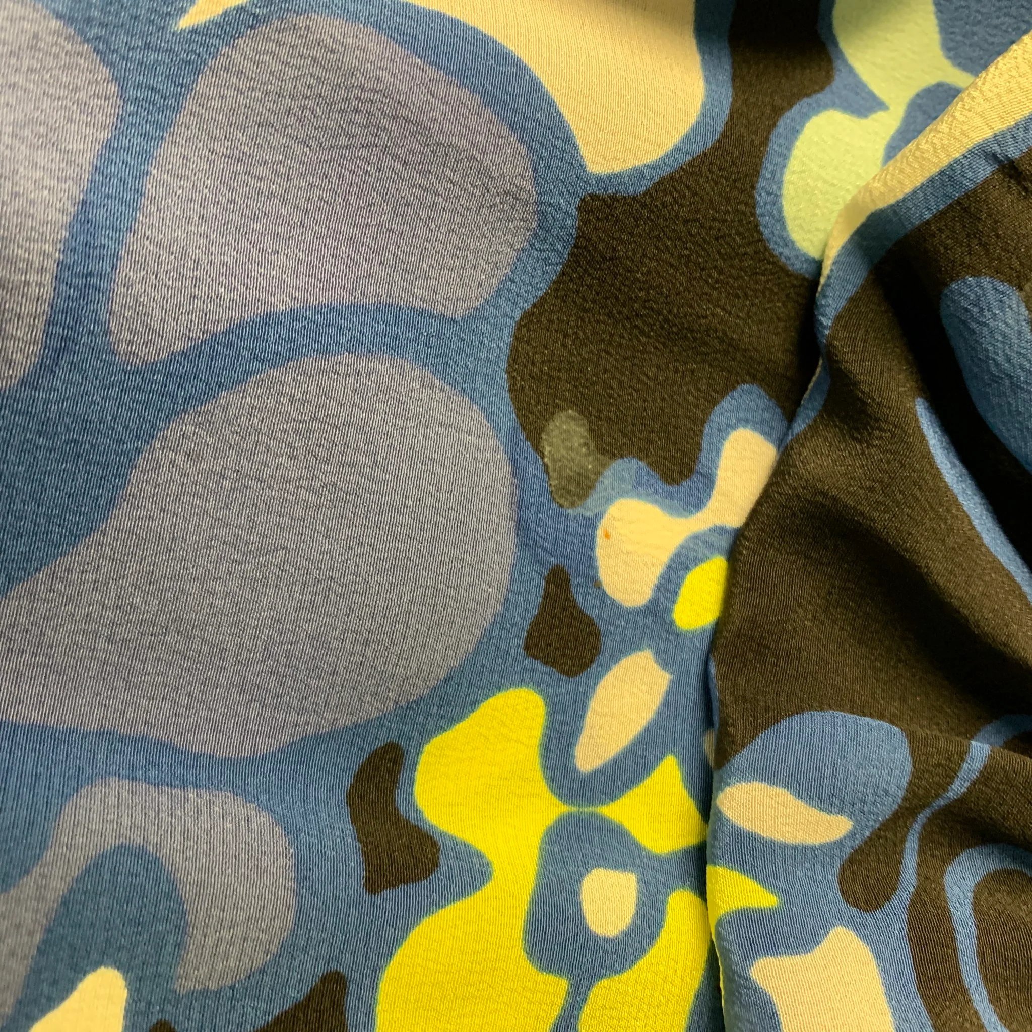 MARNI Size S Blue White Yellow Sleeveless Dress - Image 3