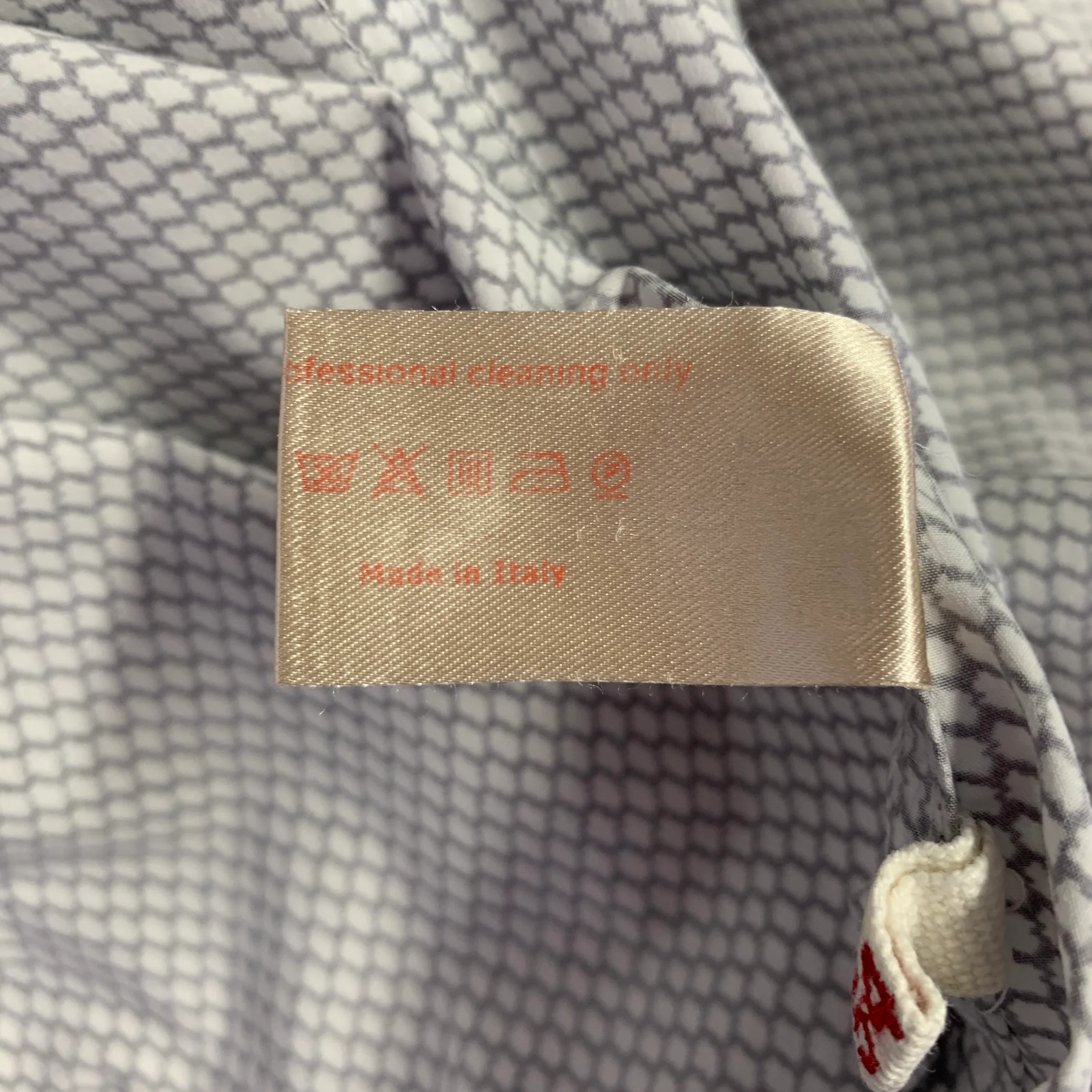 MARNI Size XL Grey White Cotton Button Up Long Sleeve Shirt - Image 7