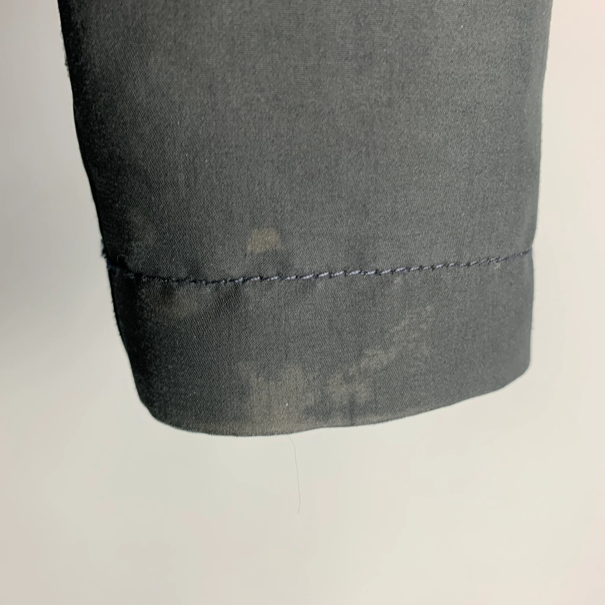 MARTIN MARGIELA Size 40 Black Polyester Coat - Image 4