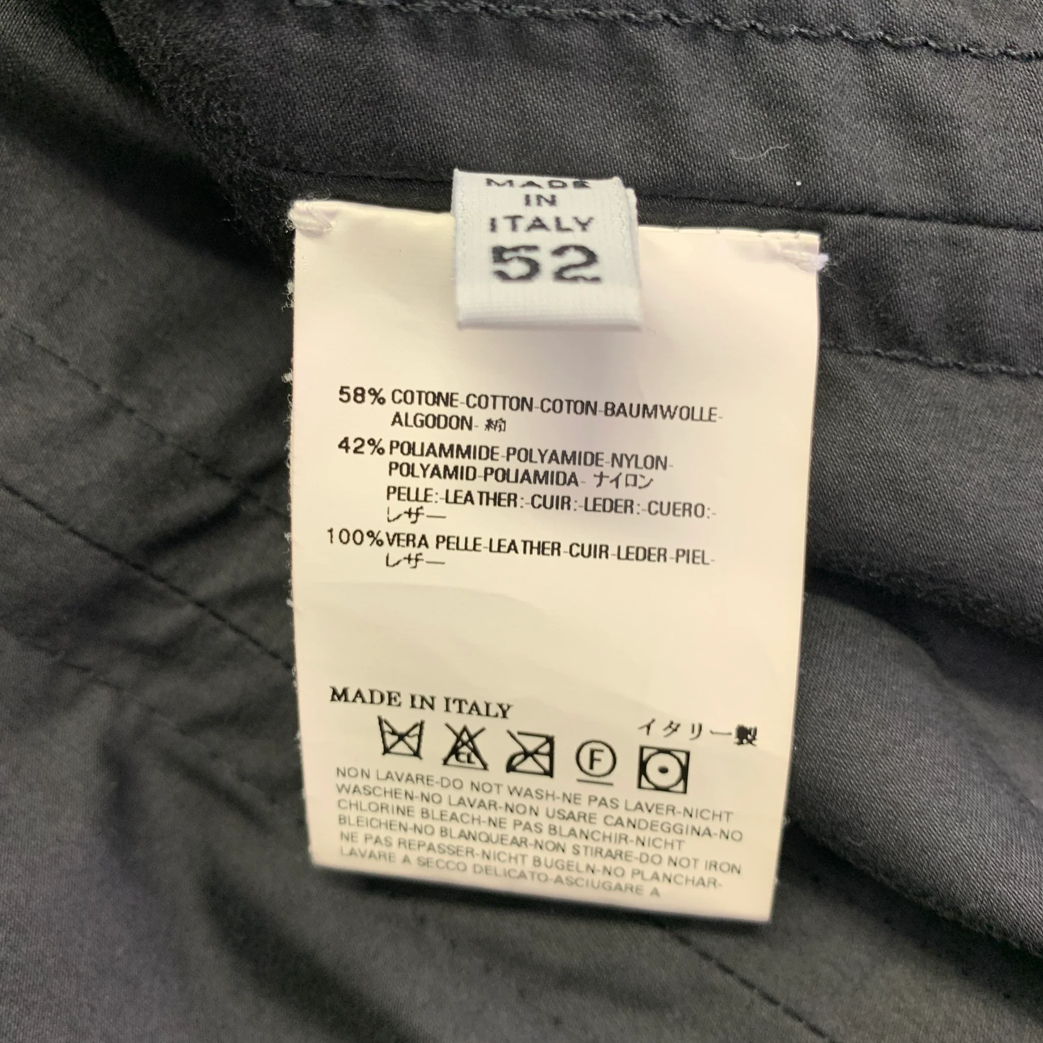MARTIN MARGIELA Size 42 Black Mixed Materials Zip Up Shirt Jacket - Image 7
